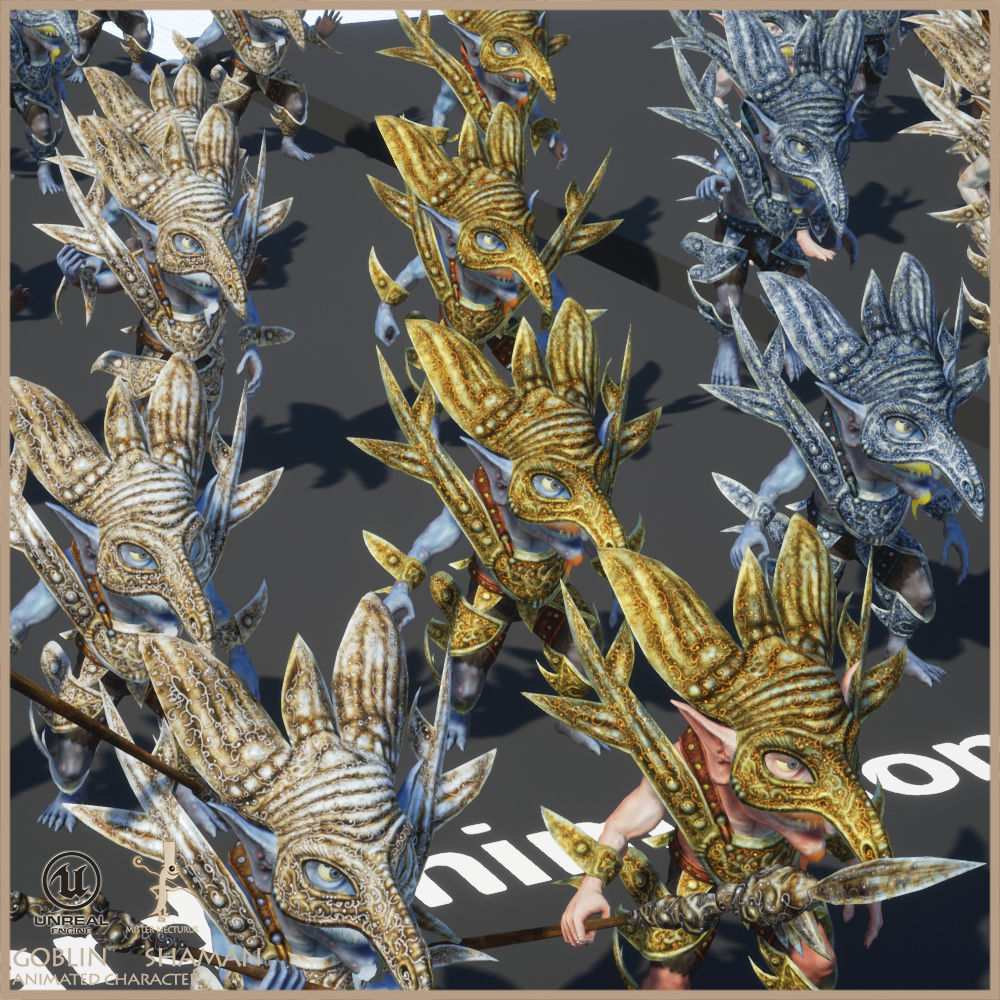 Goblin Shaman Low-poly 3D model_15