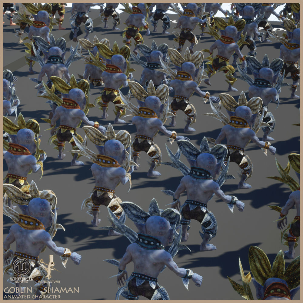 Goblin Shaman Low-poly 3D model_14