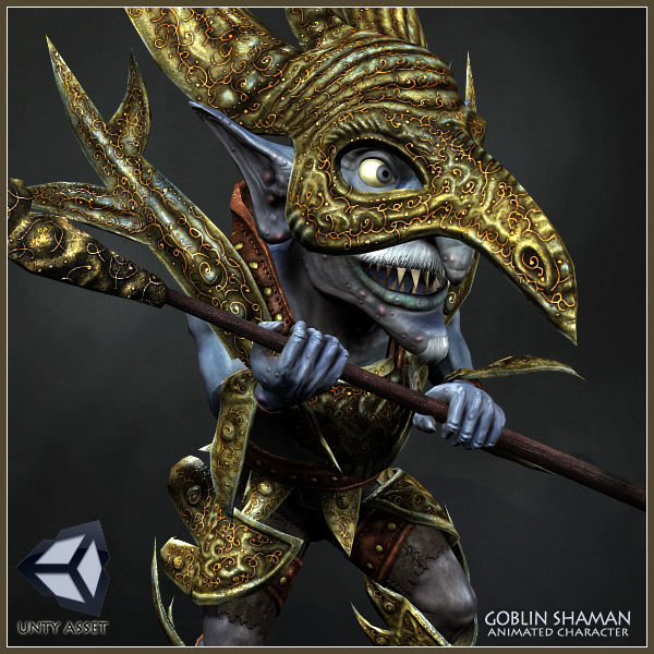 Goblin Shaman Low-poly 3D model_6