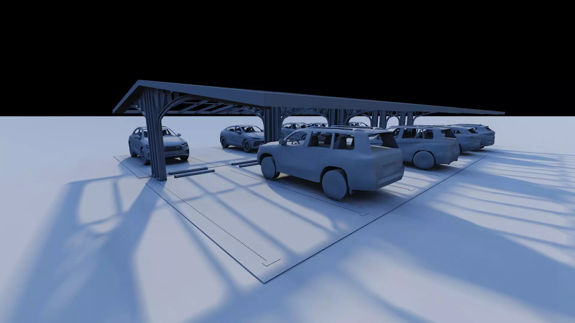 Parking-Parking Lot 3D model_10