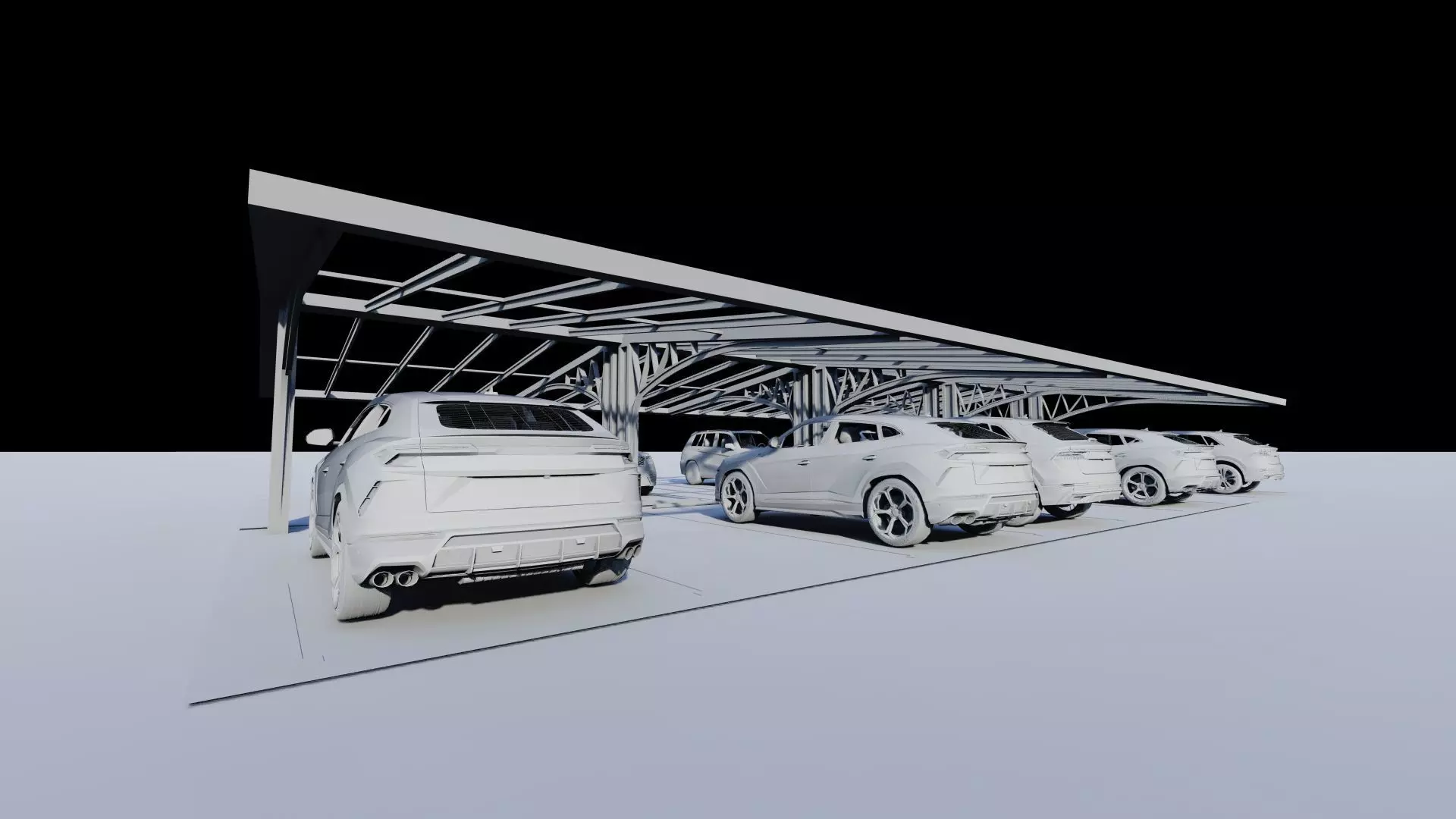Parking-Parking Lot 3D model_15