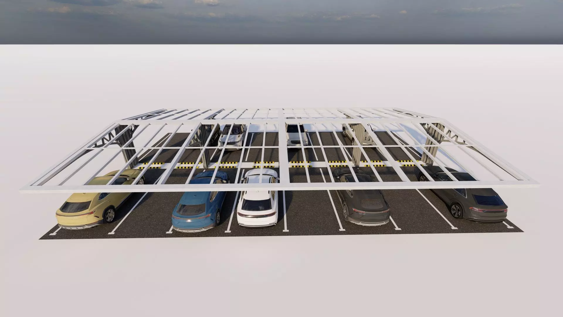 Parking-Parking Lot 3D model_2