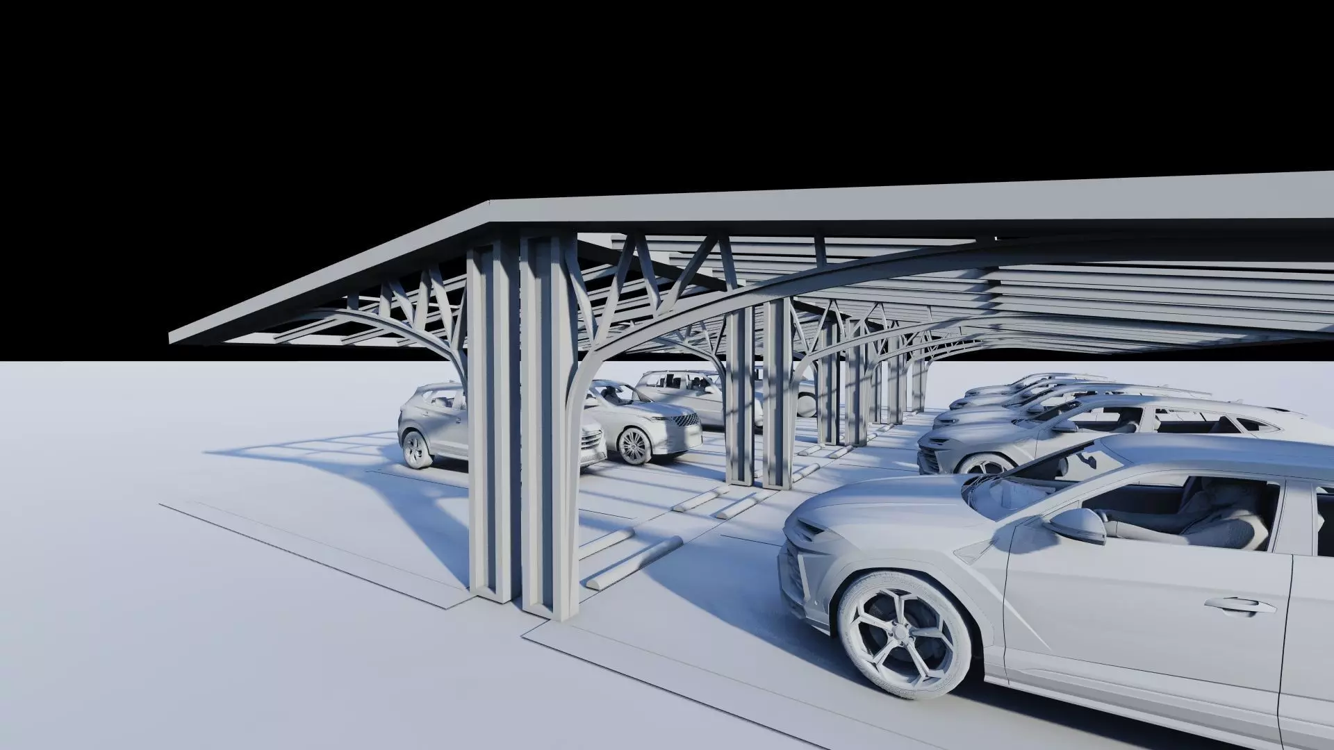 Parking-Parking Lot 3D model_19