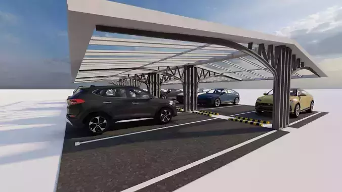 Parking-Parking Lot 3D model Parking-Parking Lot 3D model