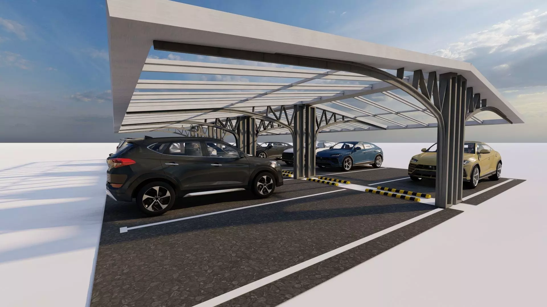 Parking-Parking Lot 3D model_0