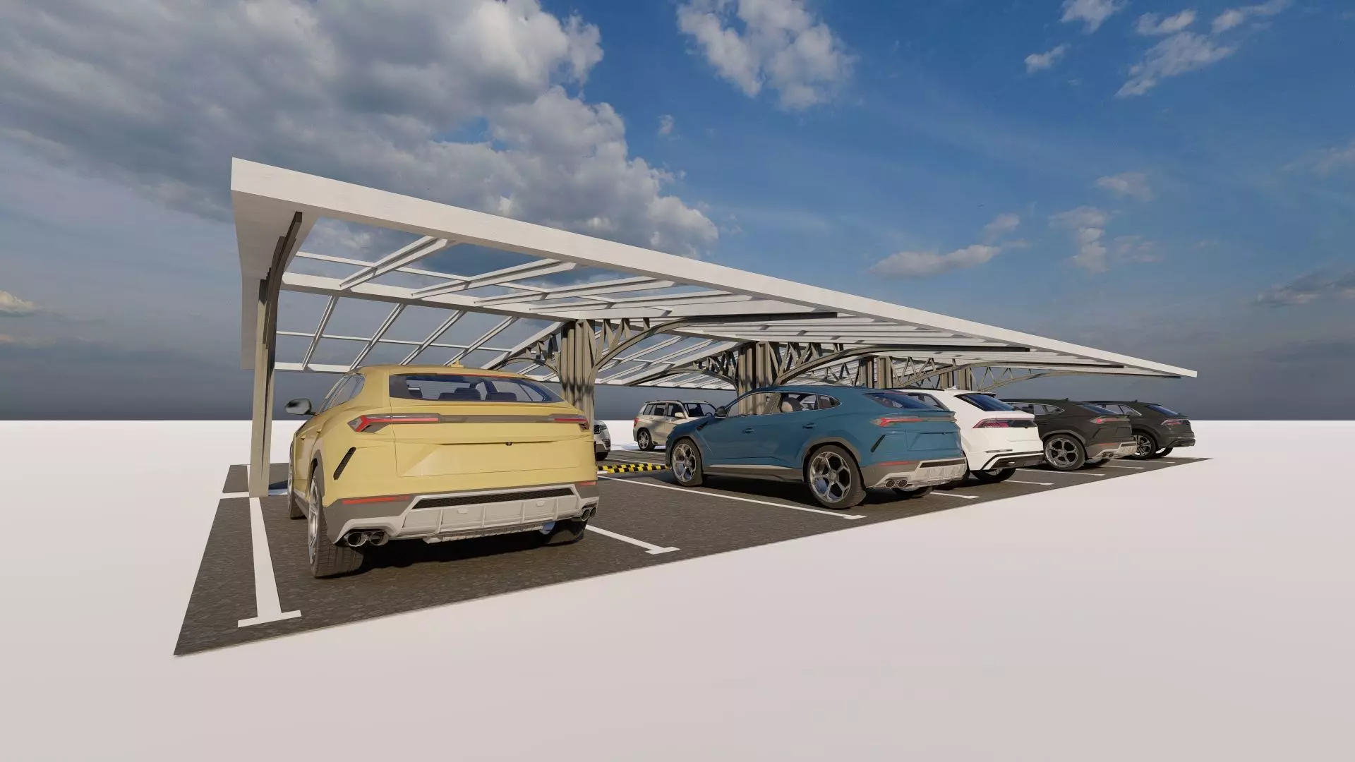 Parking-Parking Lot 3D model_6