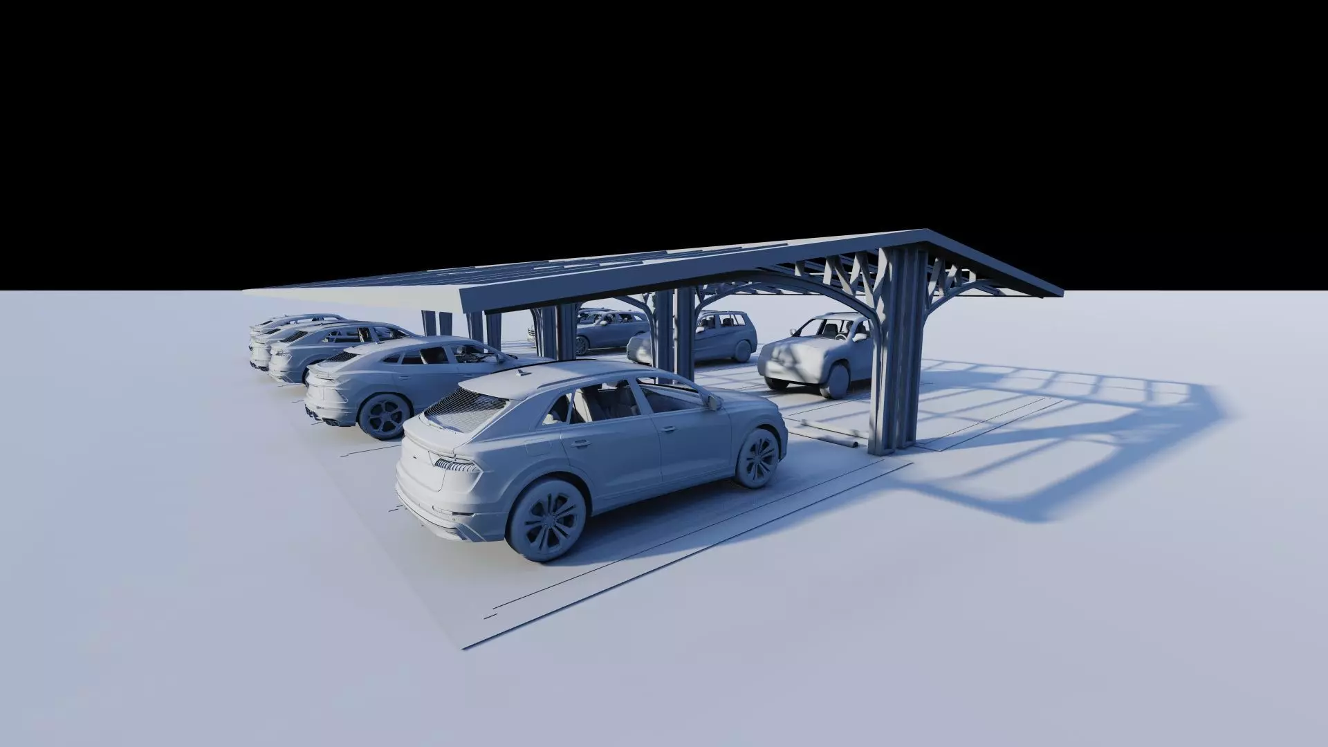 Parking-Parking Lot 3D model_12