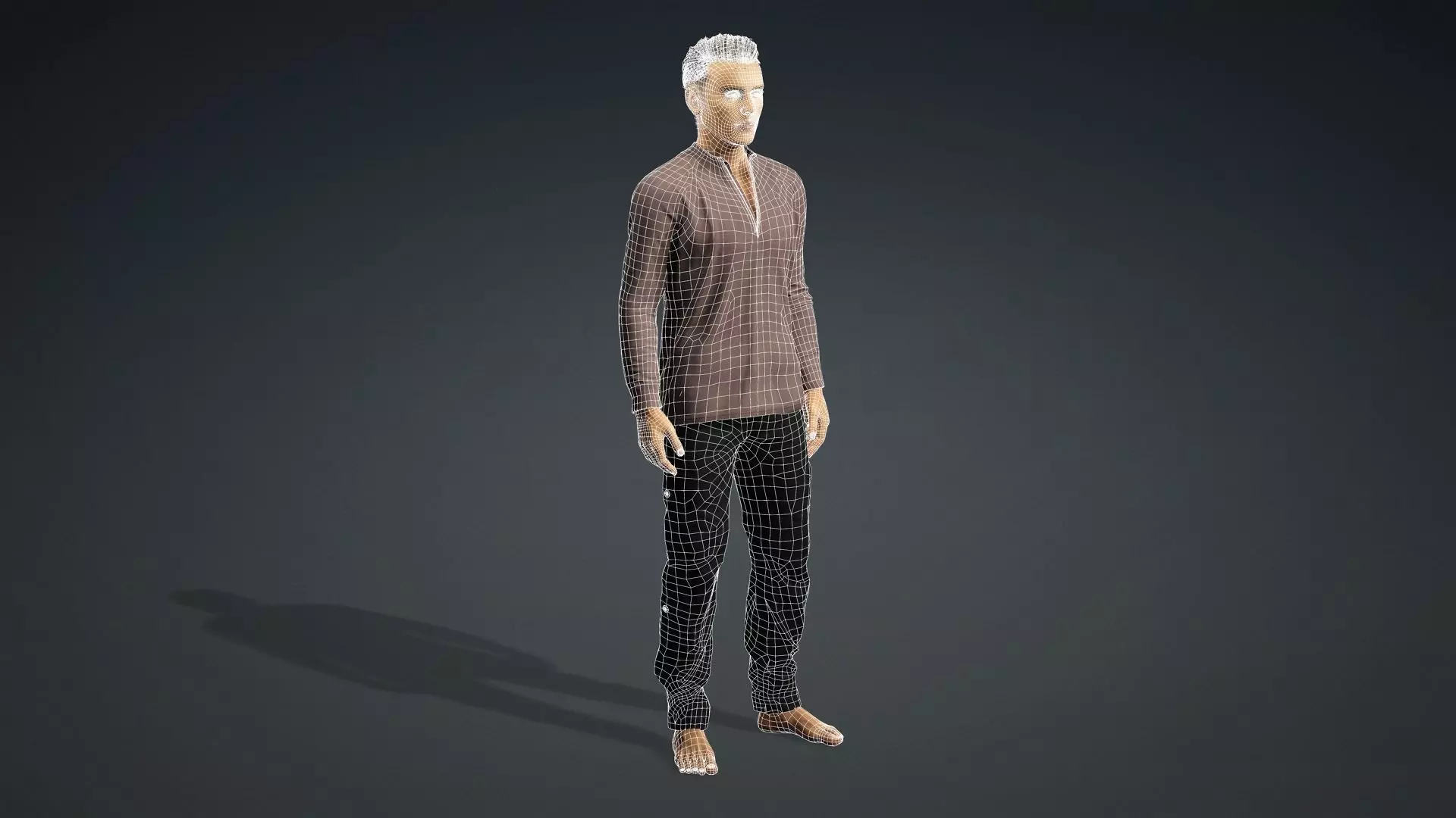 Realistic 3D Male Character 3D model_20