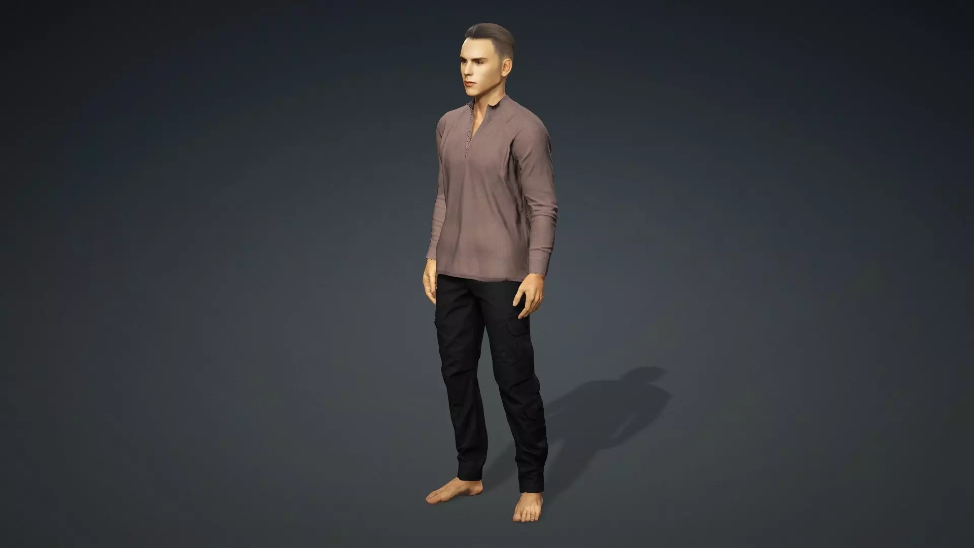 Realistic 3D Male Character 3D model_11
