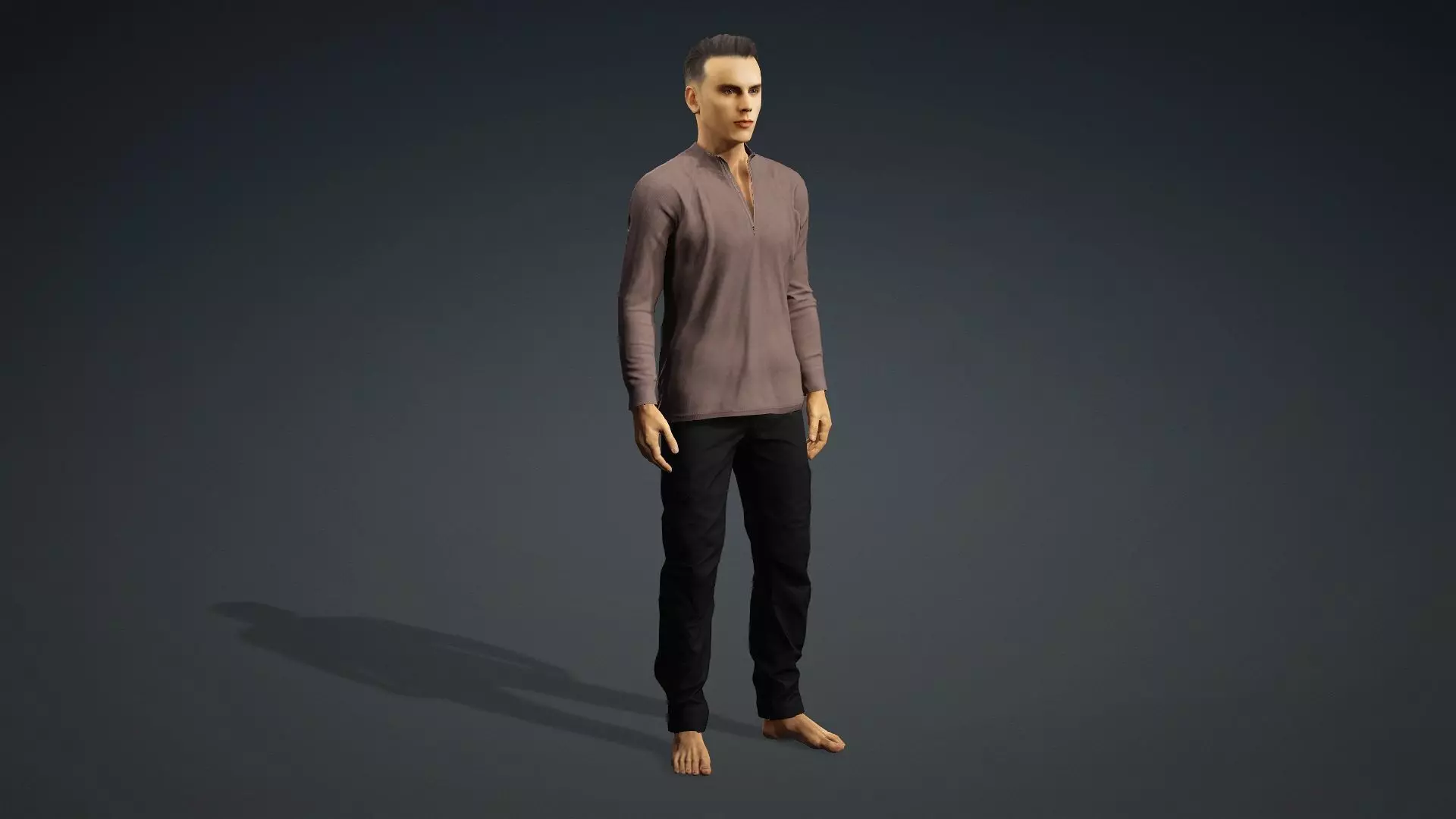 Realistic 3D Male Character 3D model_10