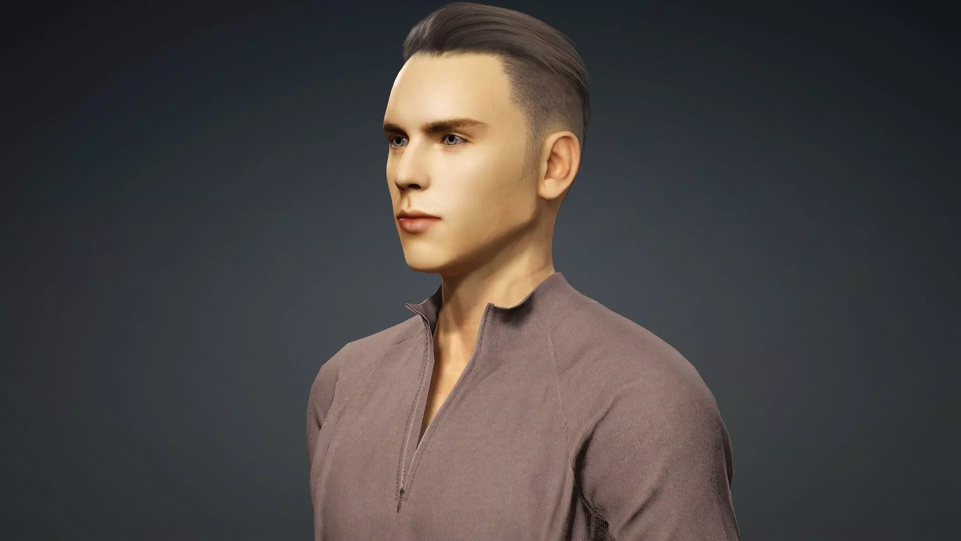 Realistic 3D Male Character 3D model_8