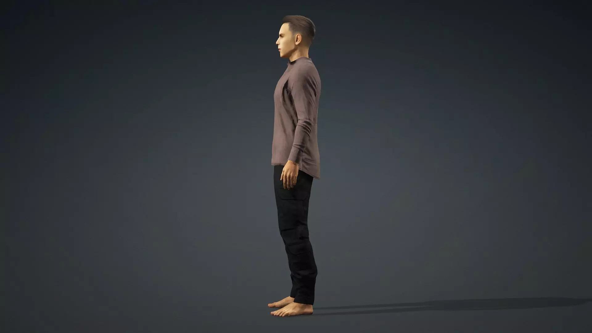 Realistic 3D Male Character 3D model_4