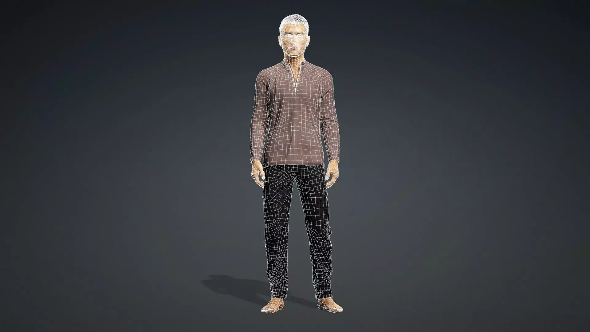 Realistic 3D Male Character 3D model_12
