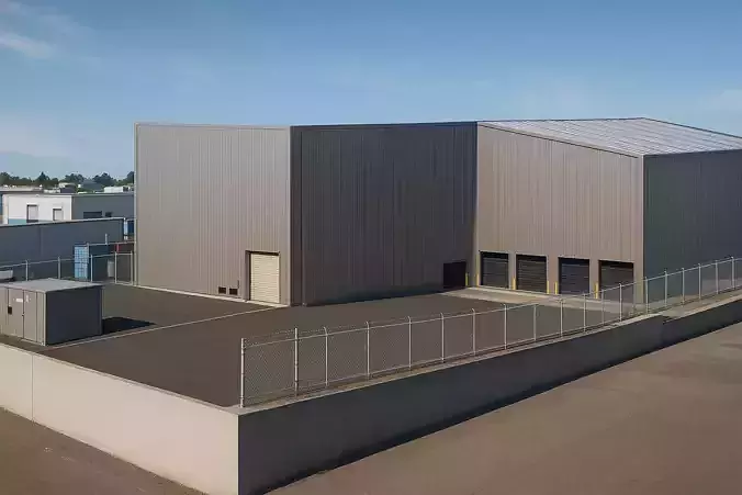 Realistic Industrial Warehouse Complex