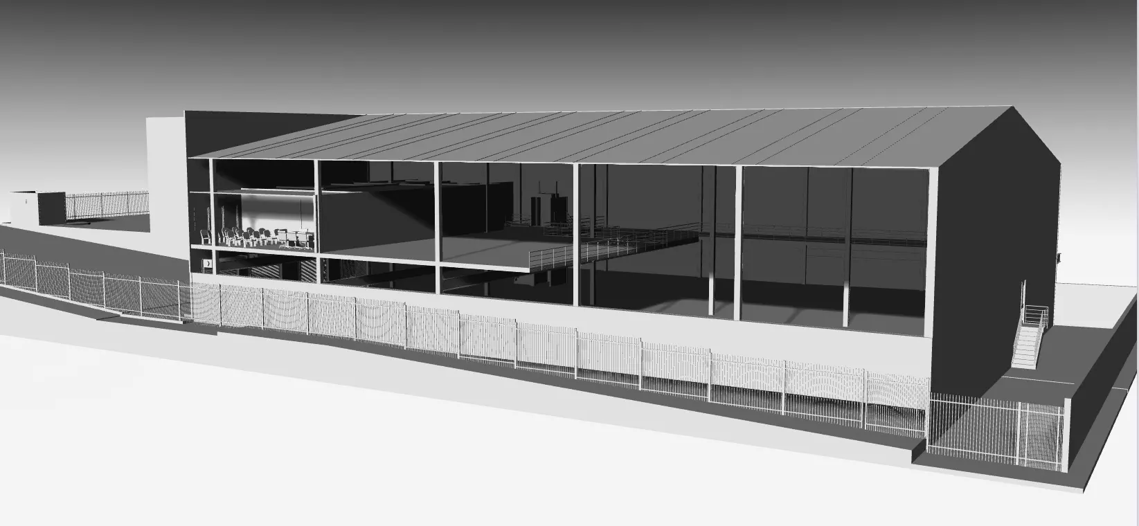 Realistic Industrial Warehouse Complex 3D model_3