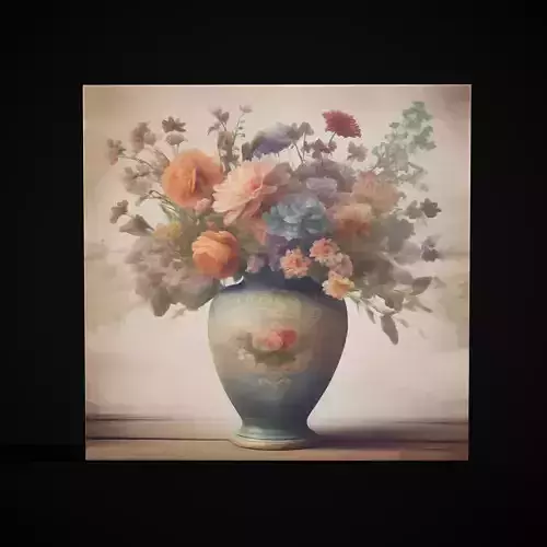 Vintage Flowers Painting Three