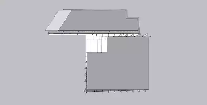 Modern Commercial Glass Building 3D Model Low-poly 3D model 4