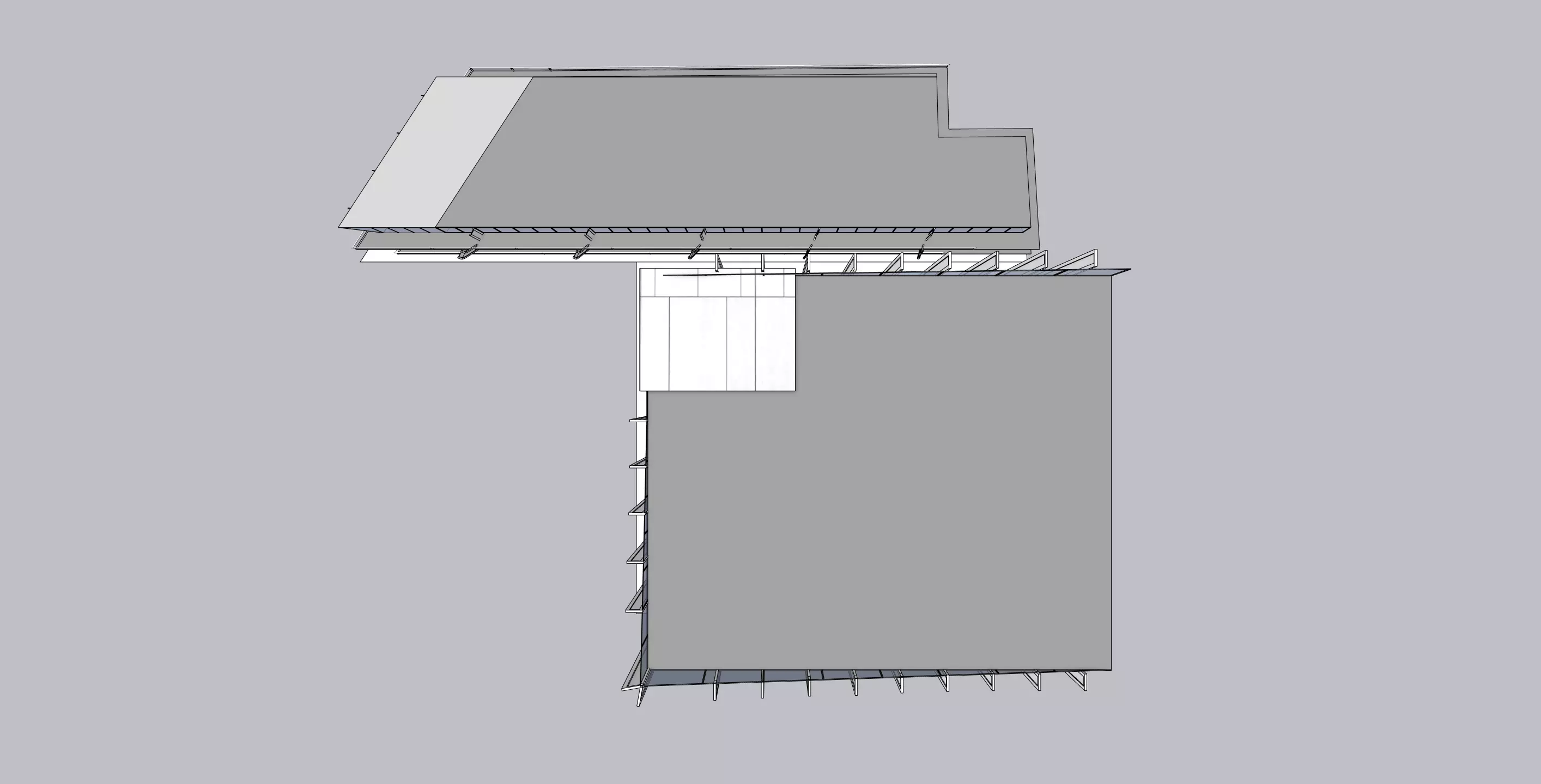 Modern Commercial Glass Building 3D Model Low-poly 3D model_3