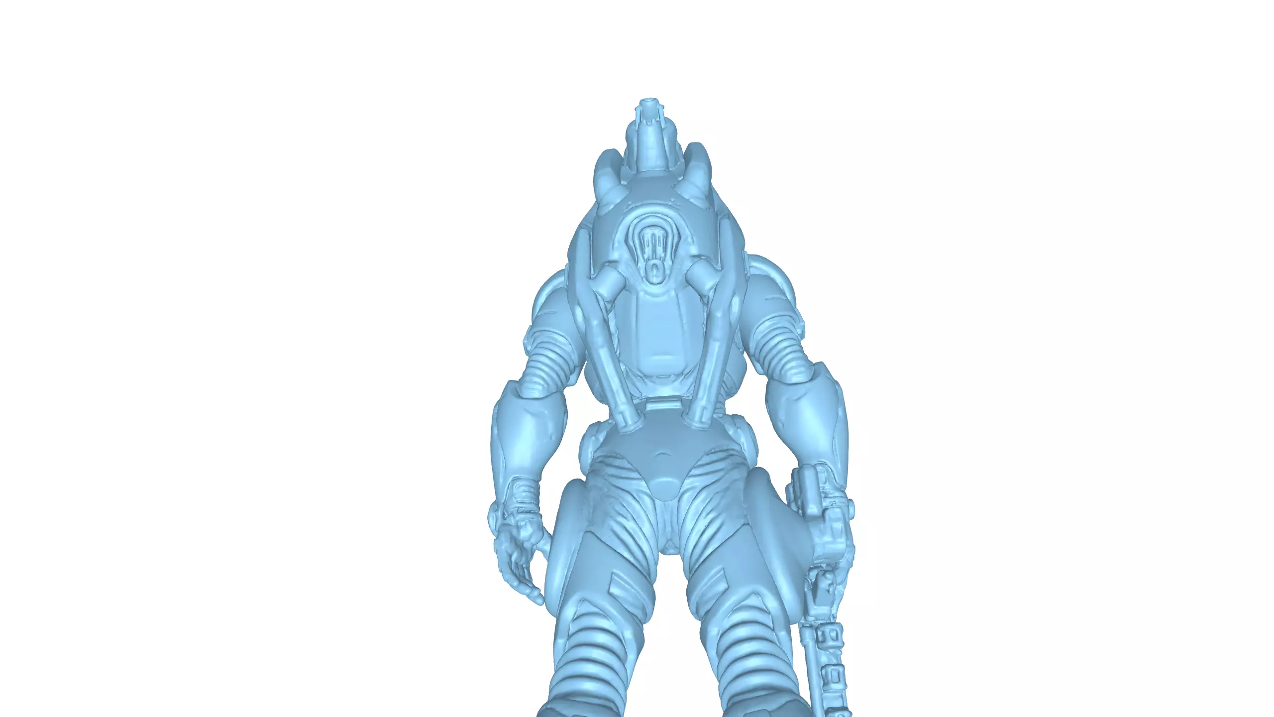 High-Quality Sci-Fi Soldier 3D Model Futuristic Armored Warrior 3D model_10