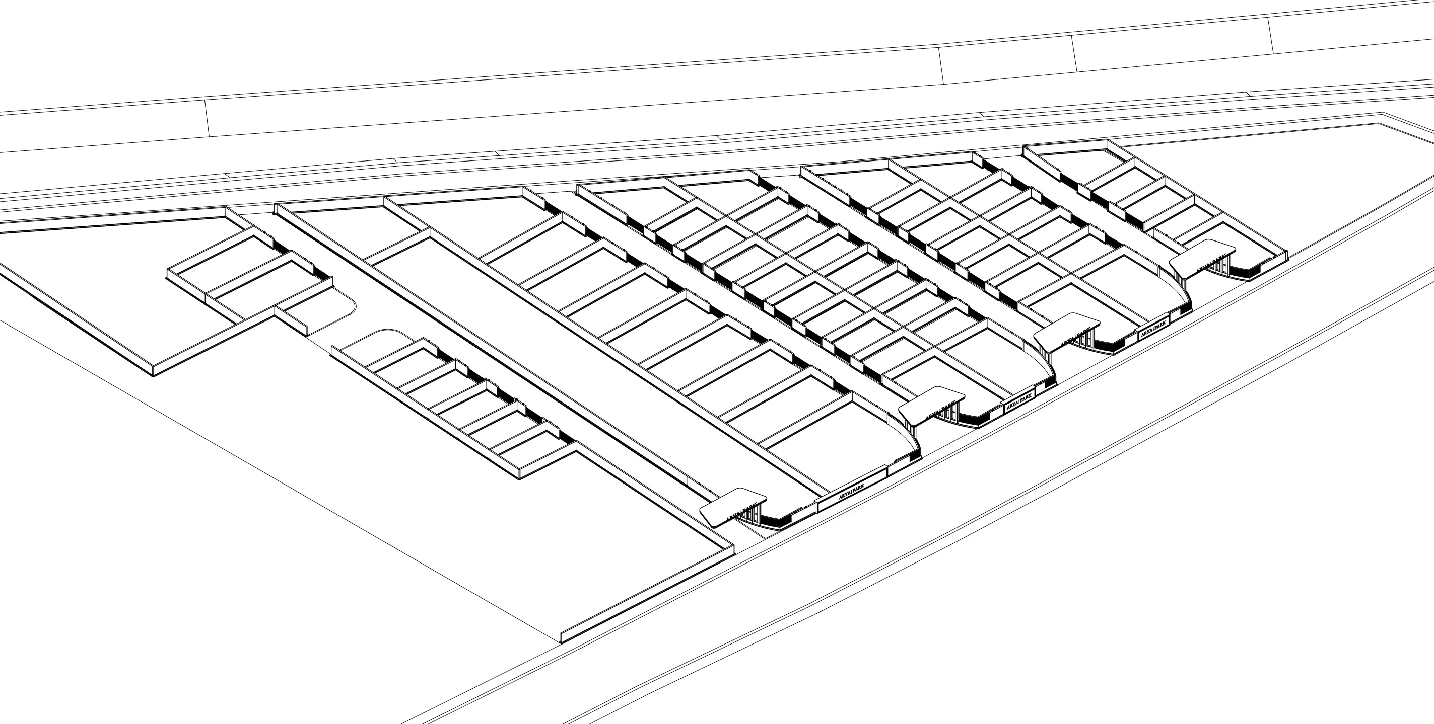 Township Masterplan 3D Model Low-poly 3D model_13