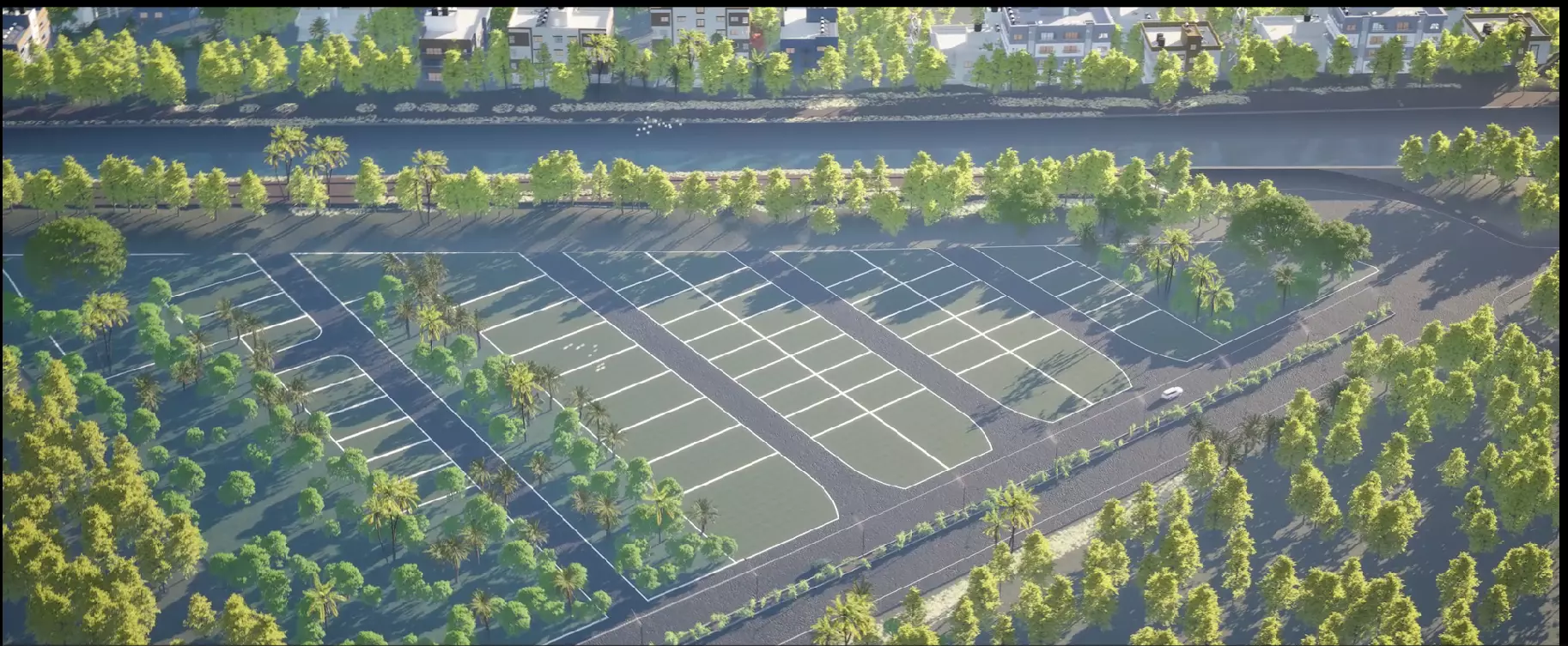 Township Masterplan 3D Model Low-poly 3D model_4