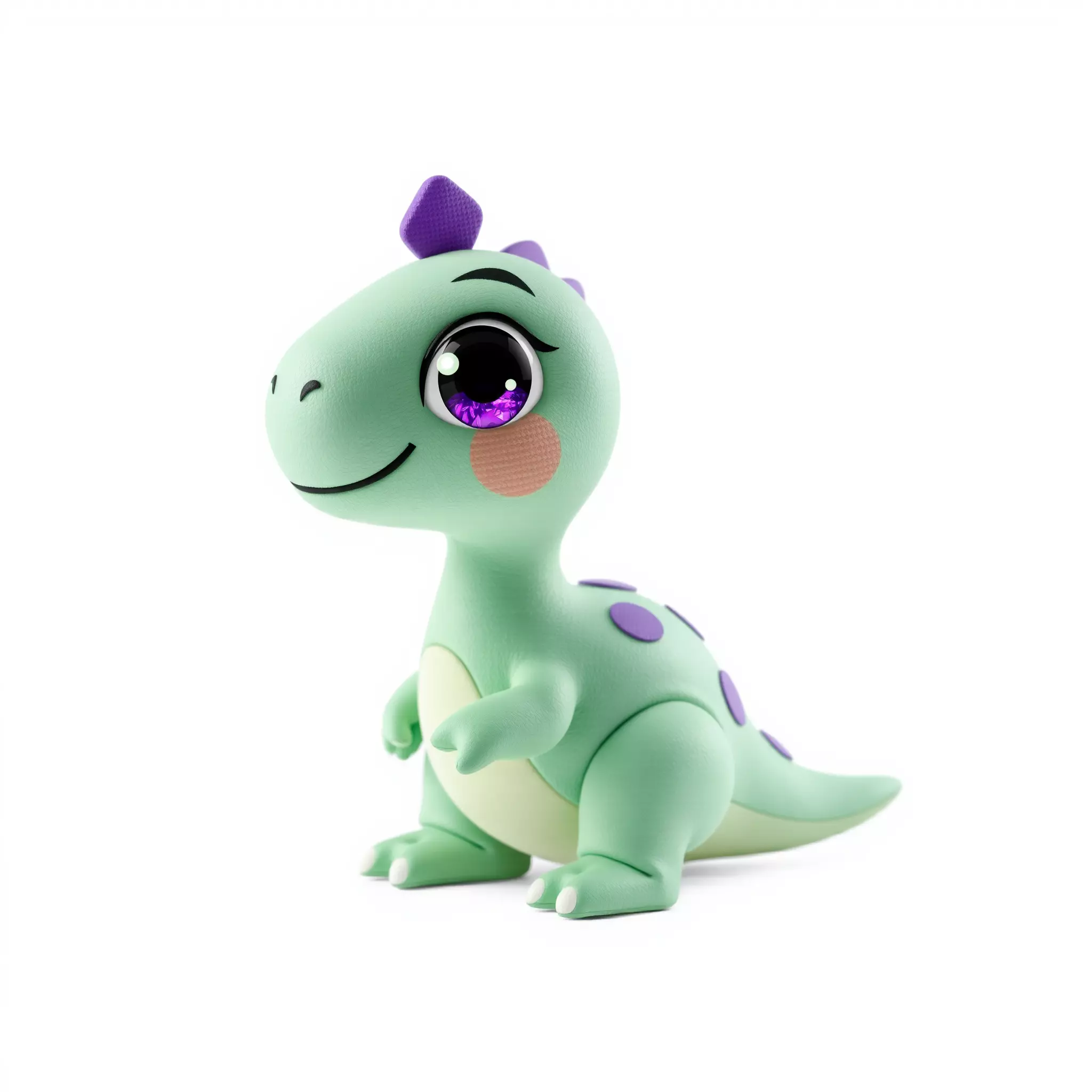Charming Dino Toy model pack Low-poly 3D model_2
