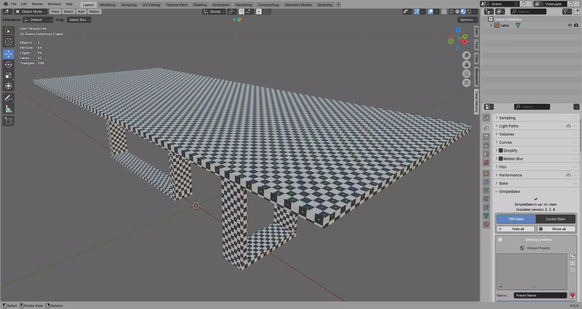 Luxury Marble Table 3D Model True 4K PBR Renders FBX GLB   Low-poly 3D model_8
