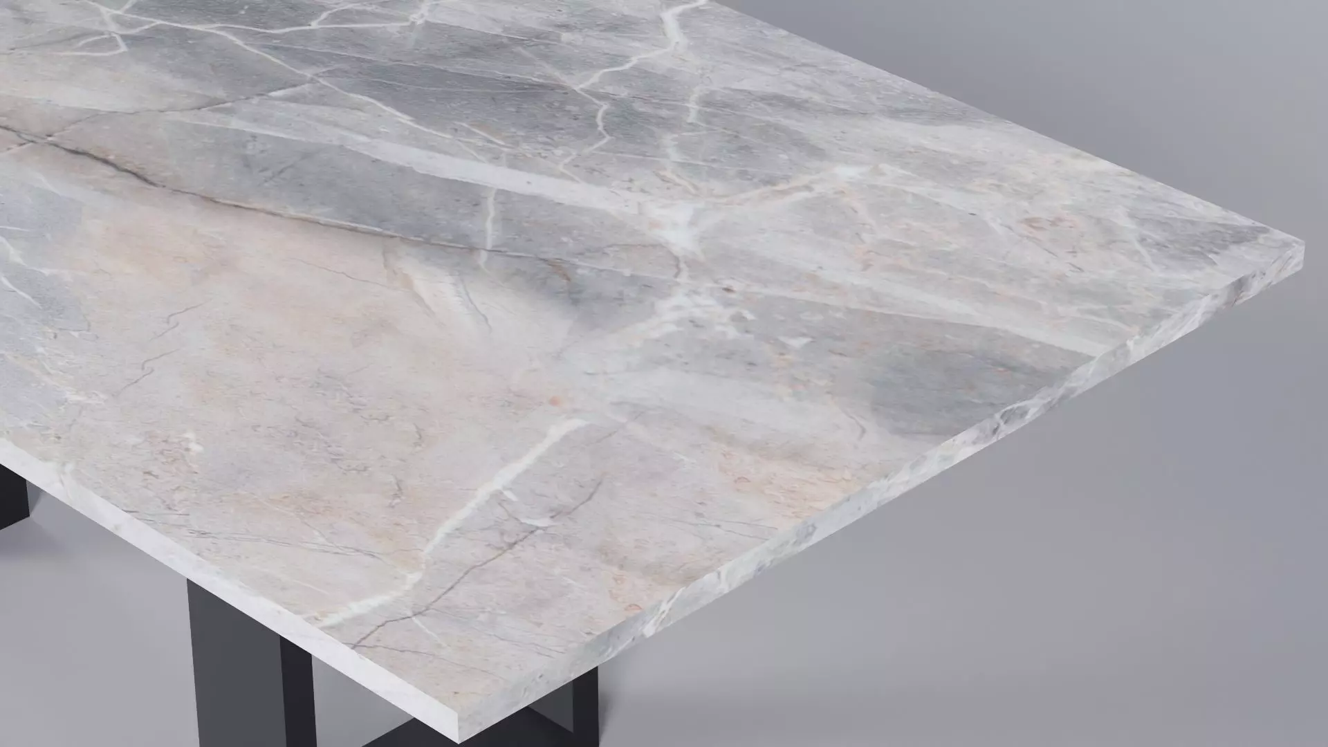 Luxury Marble Table 3D Model True 4K PBR Renders FBX GLB   Low-poly 3D model_1
