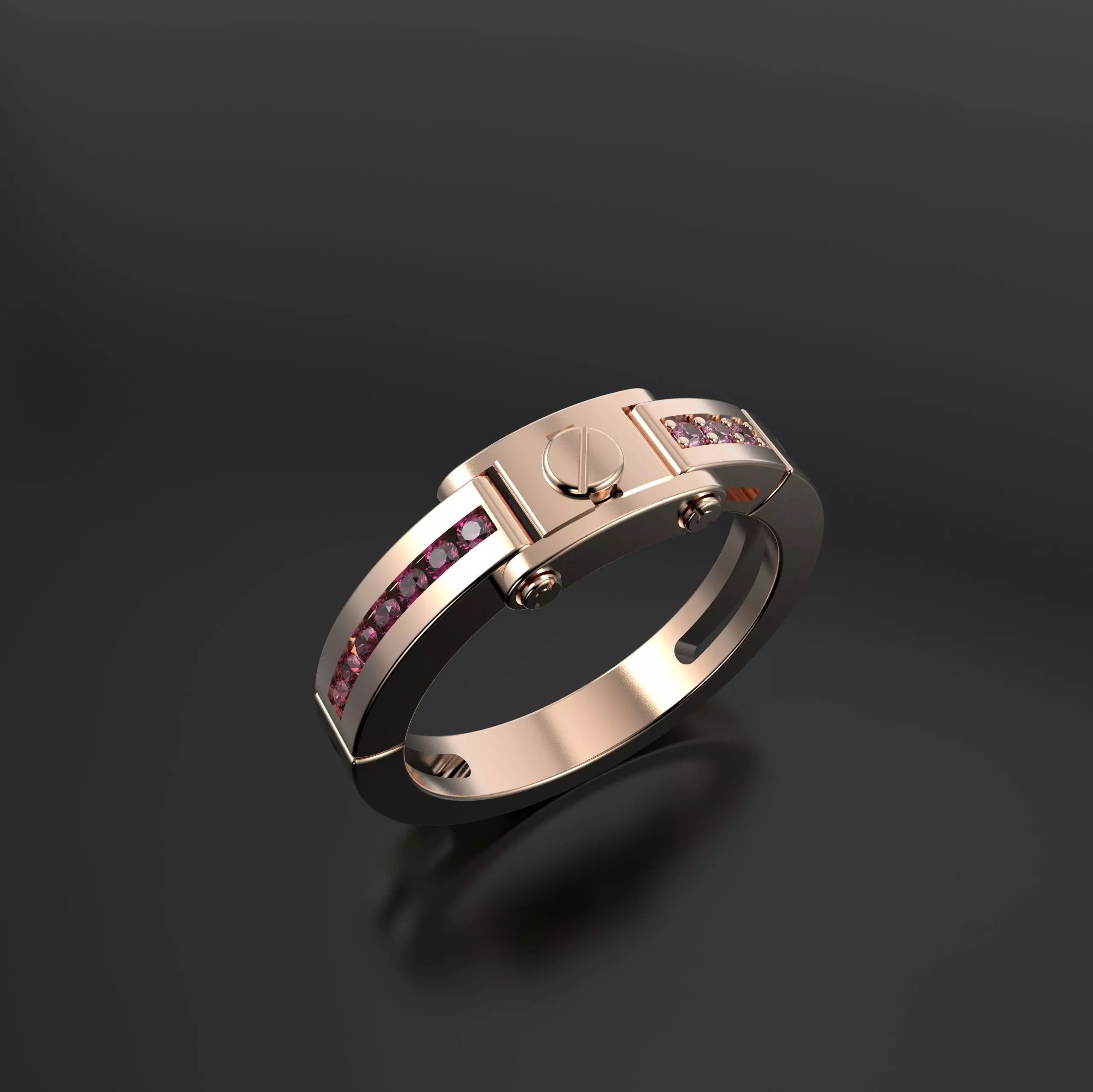 Ring like Cartier 3D print model_4