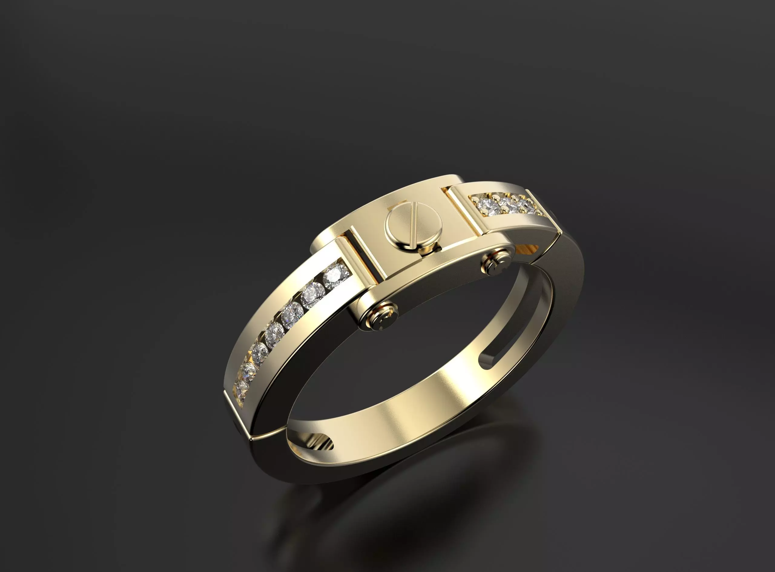 Ring like Cartier 3D print model_0