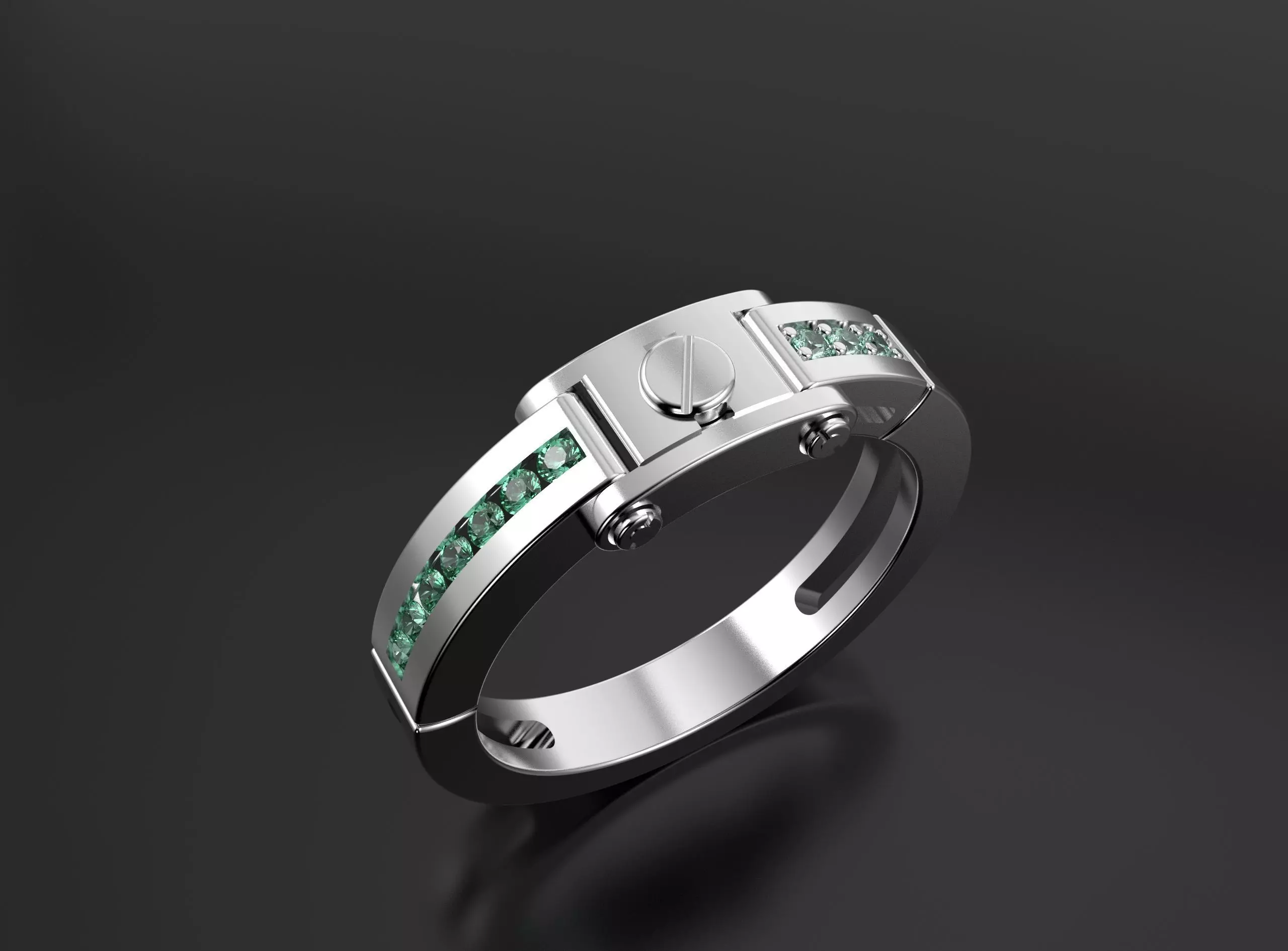 Ring like Cartier 3D print model_3