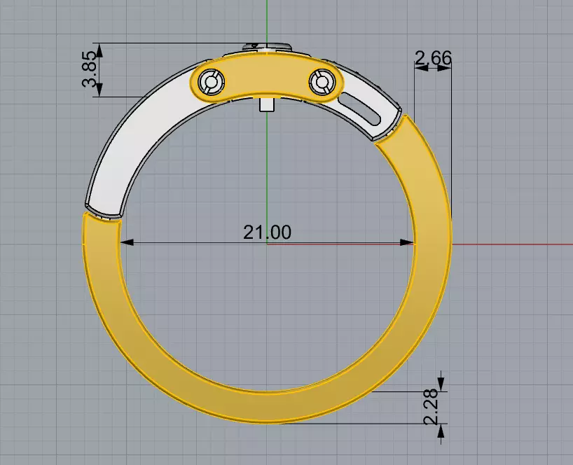 Ring like Cartier 3D print model_8