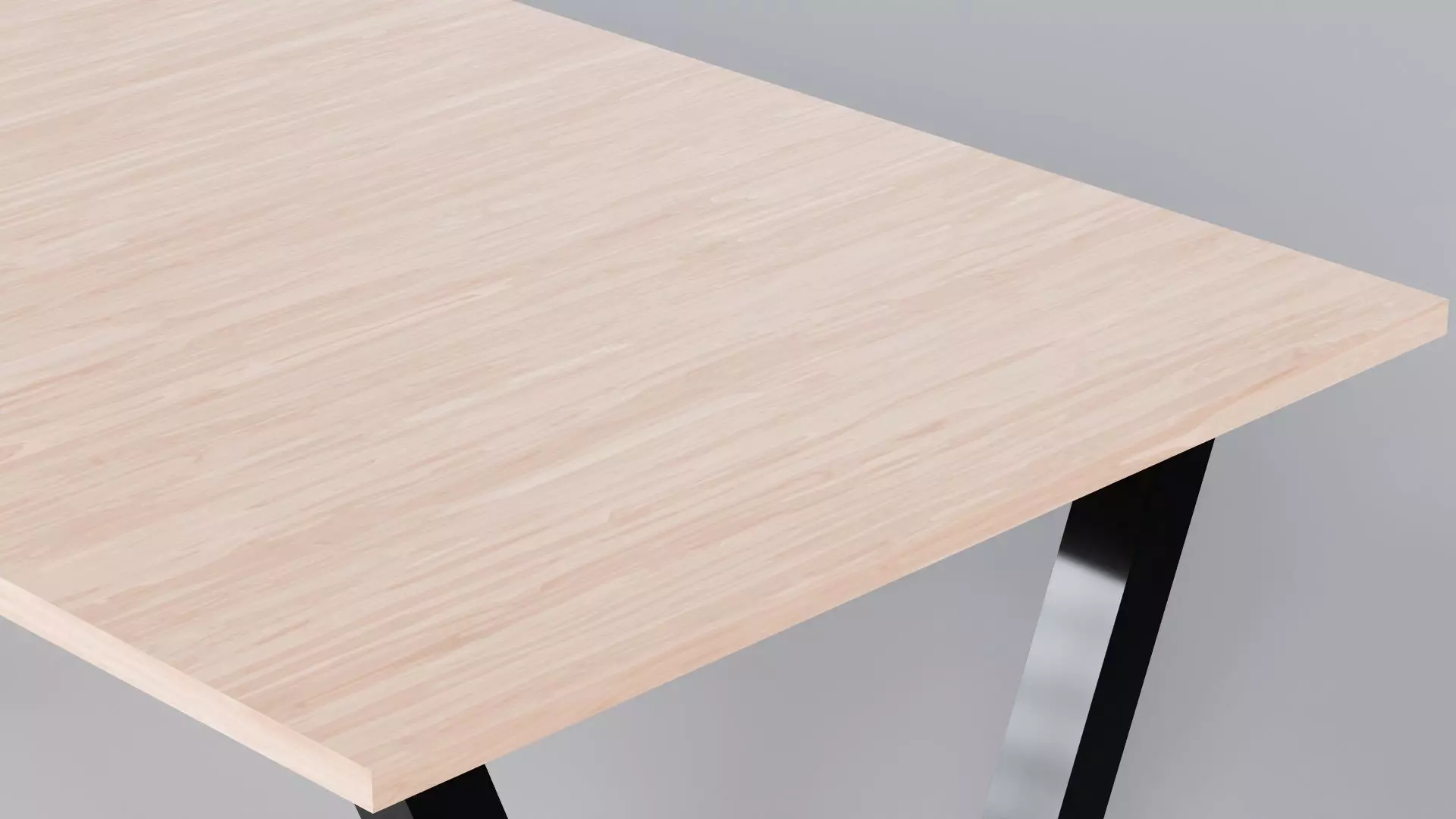 Wood Table 3D Model True 4K PBR Renders FBX GLB Low-poly 3D model_3