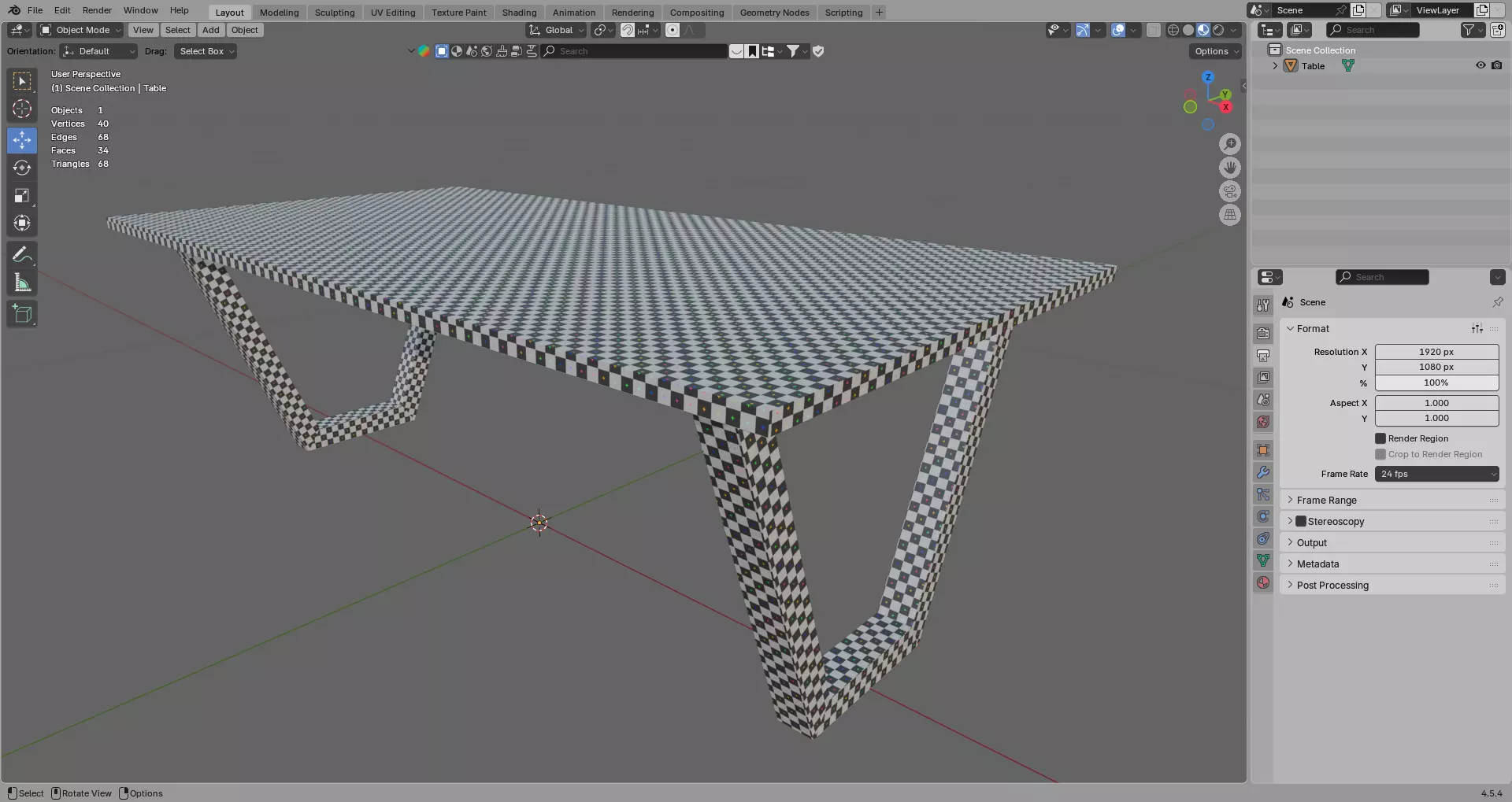 Wood Table 3D Model True 4K PBR Renders FBX GLB Low-poly 3D model_8
