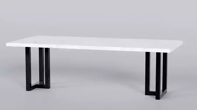 Marble Table 3D Model True 4K PBR Renders 