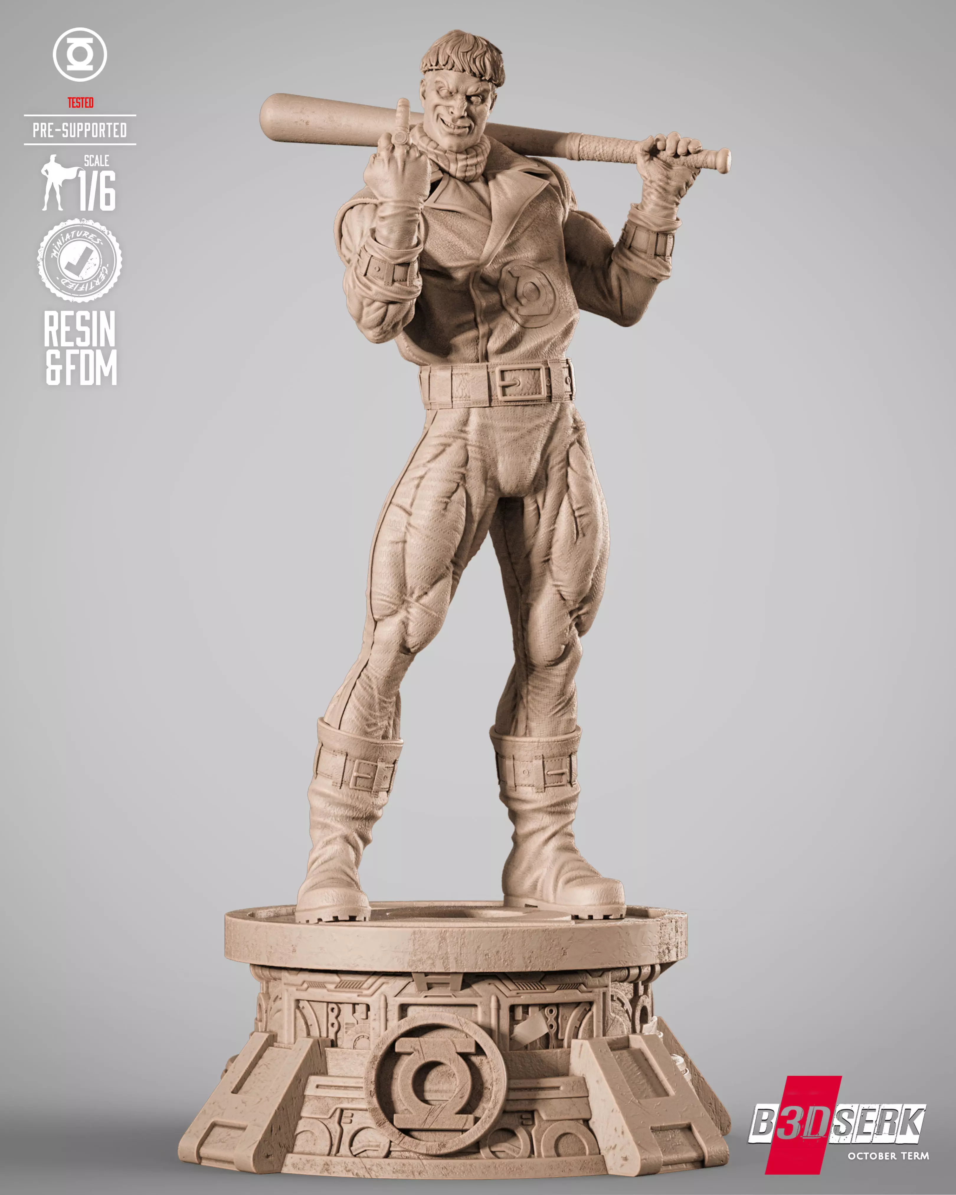B3DSERK Guy Gardner Sculpture 3D print model