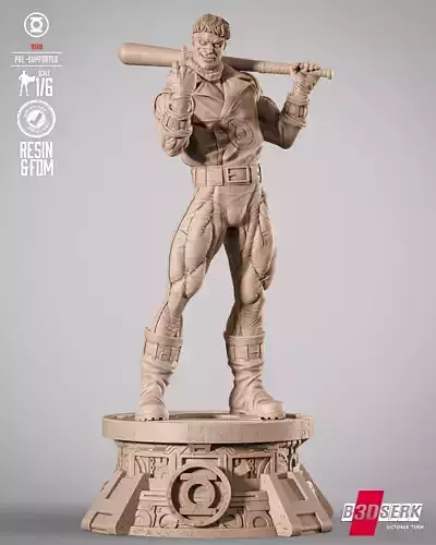 B3DSERK Guy Gardner Sculpture