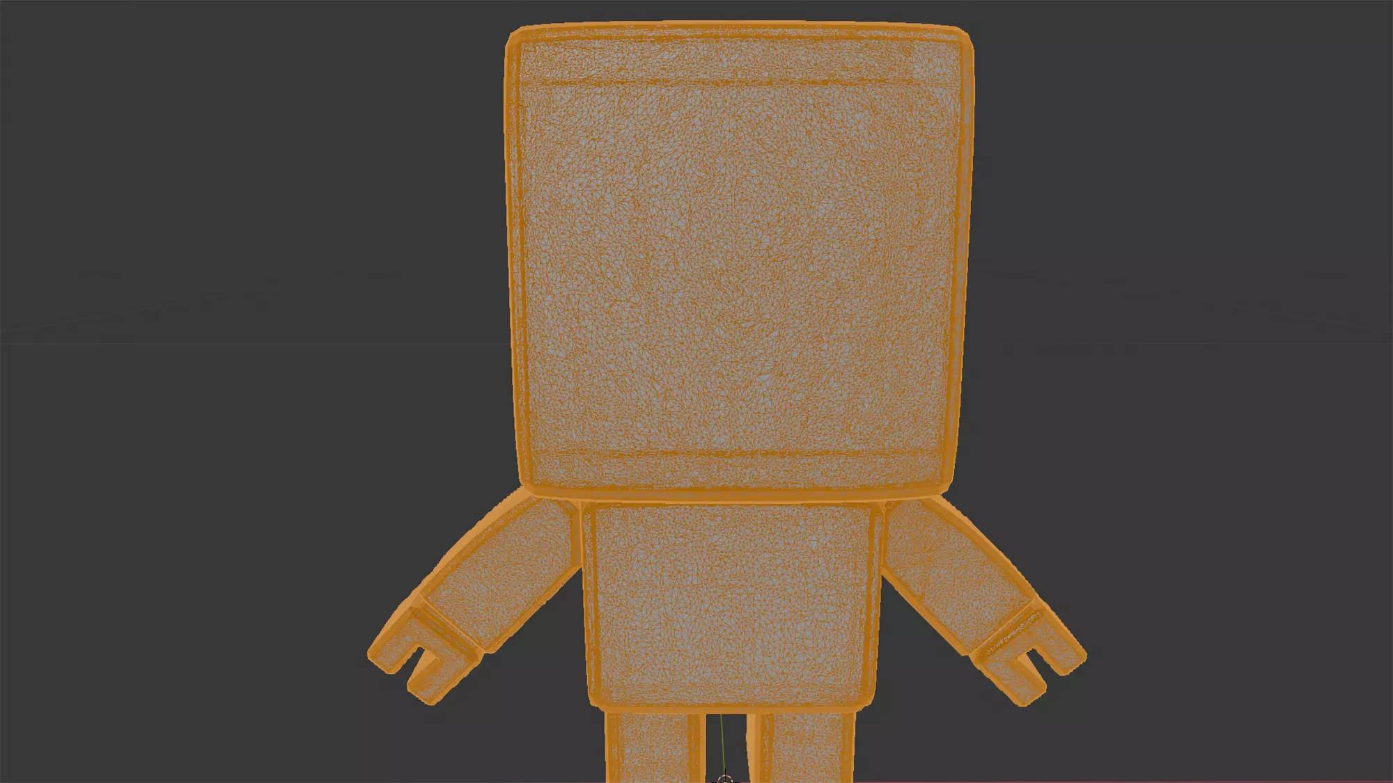 Boxy Robot Figurine 3D Print Model 3D print model_5