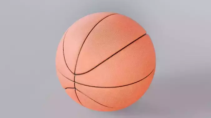 Realistic BasketBall 3D Model True 4K PBR Renders FBX GLB