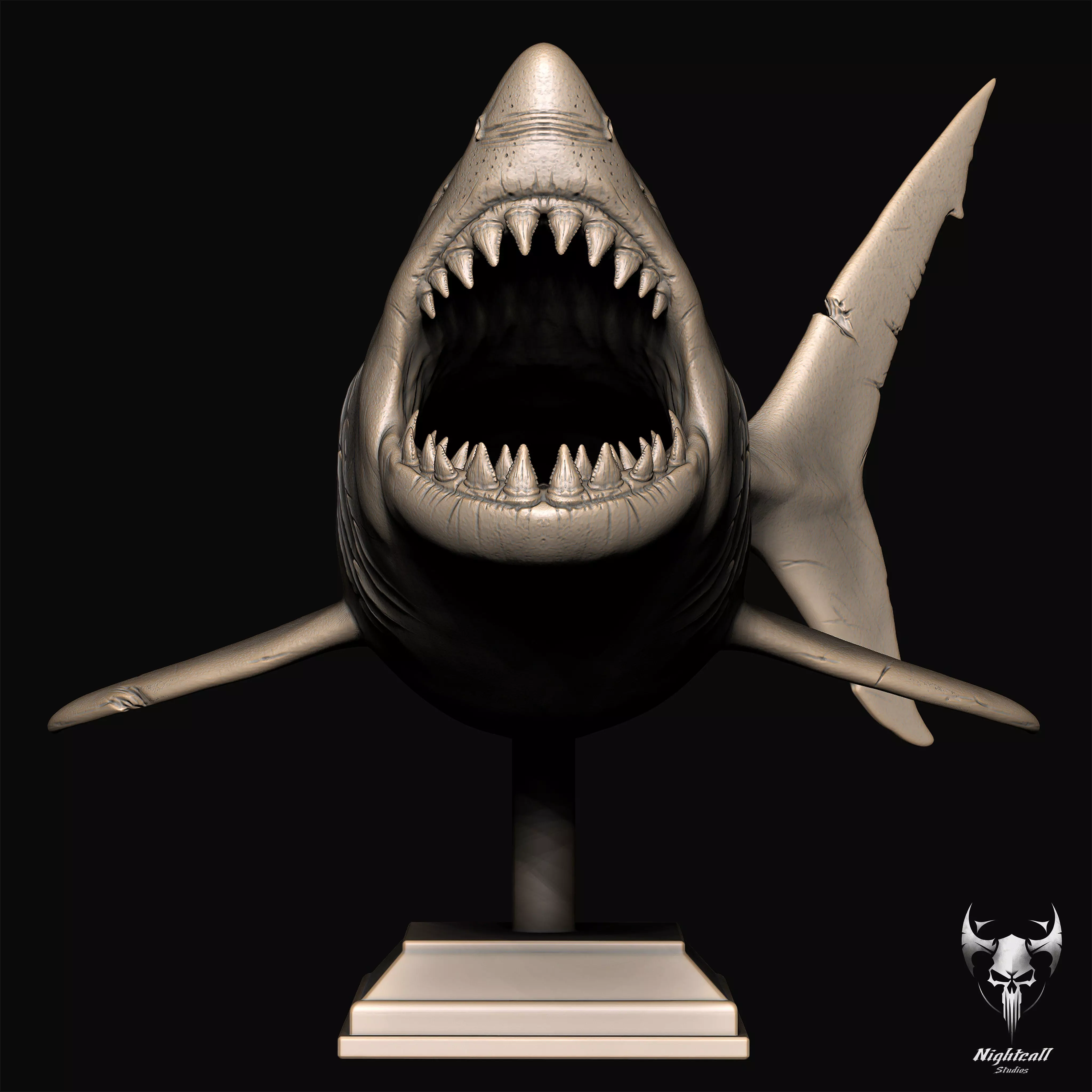 Great White Shark 3D print model_14