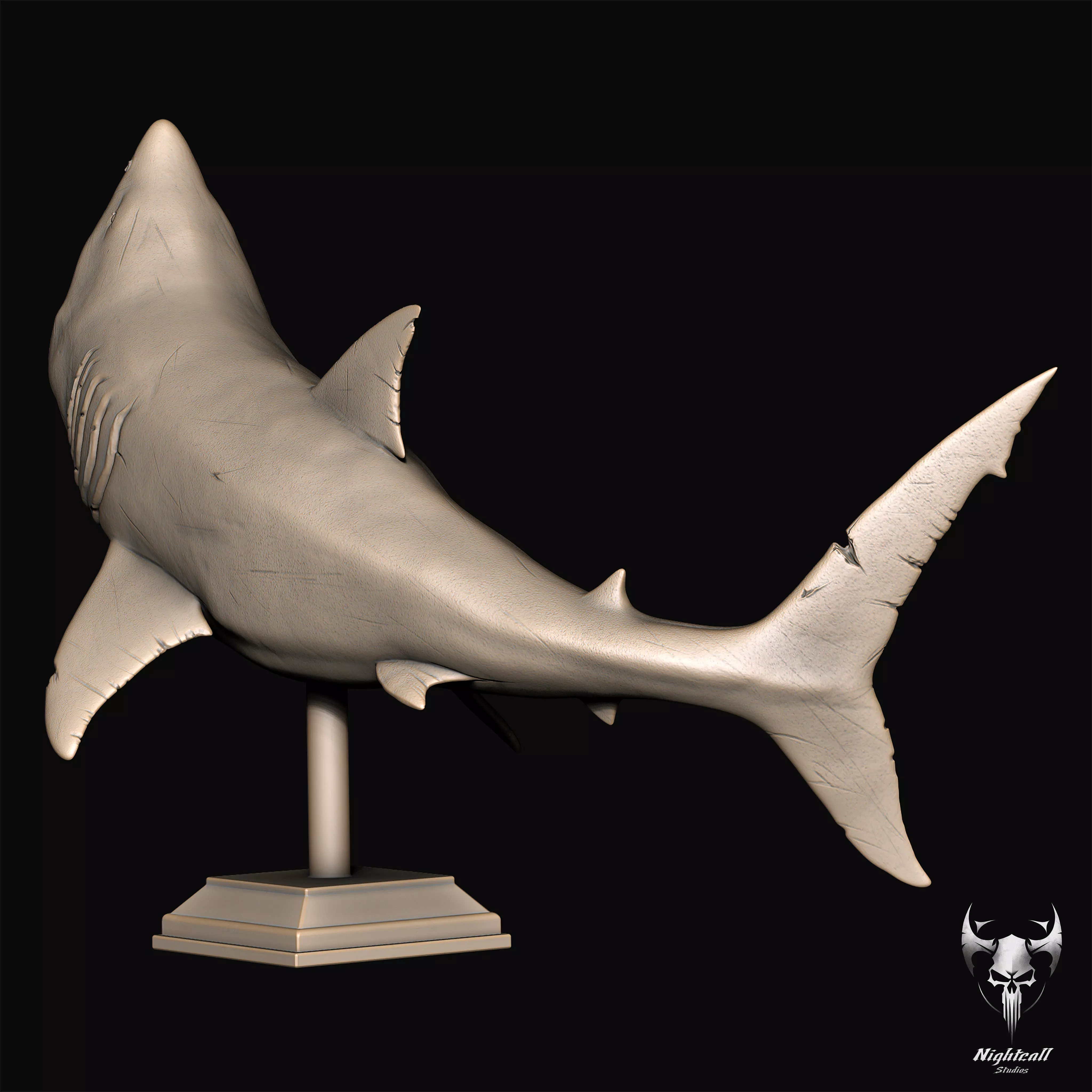 Great White Shark 3D print model_4