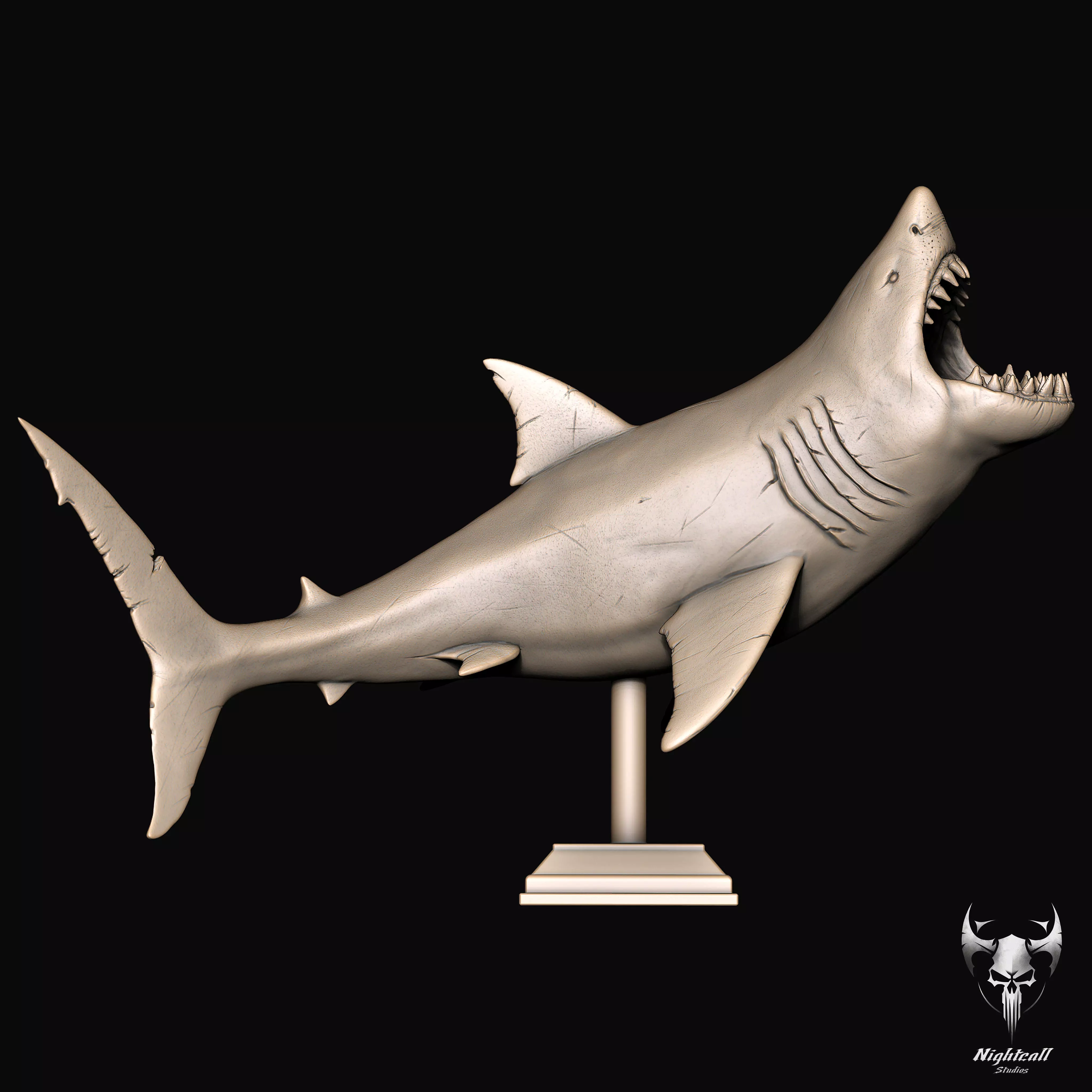 Great White Shark 3D print model_1
