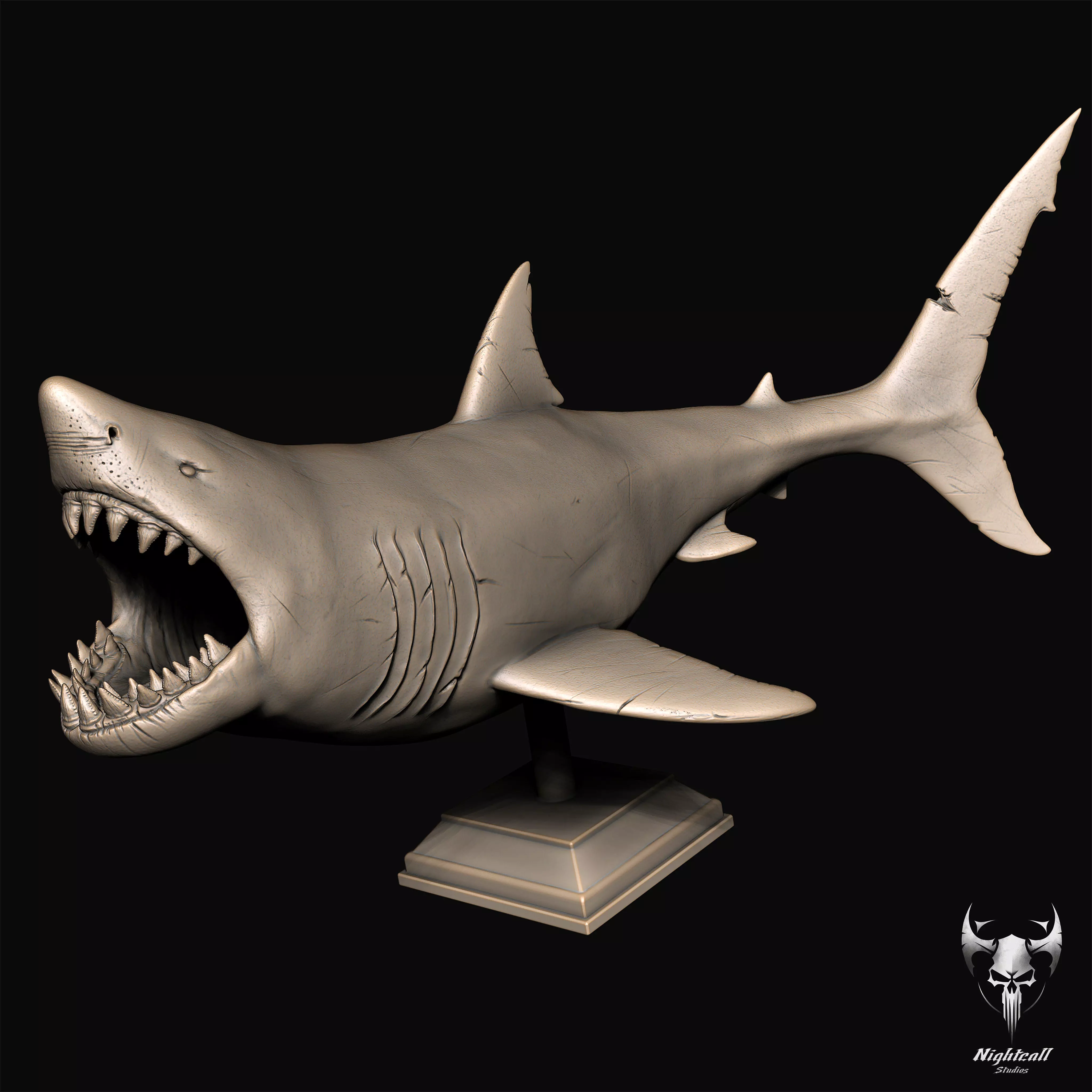Great White Shark 3D print model_12