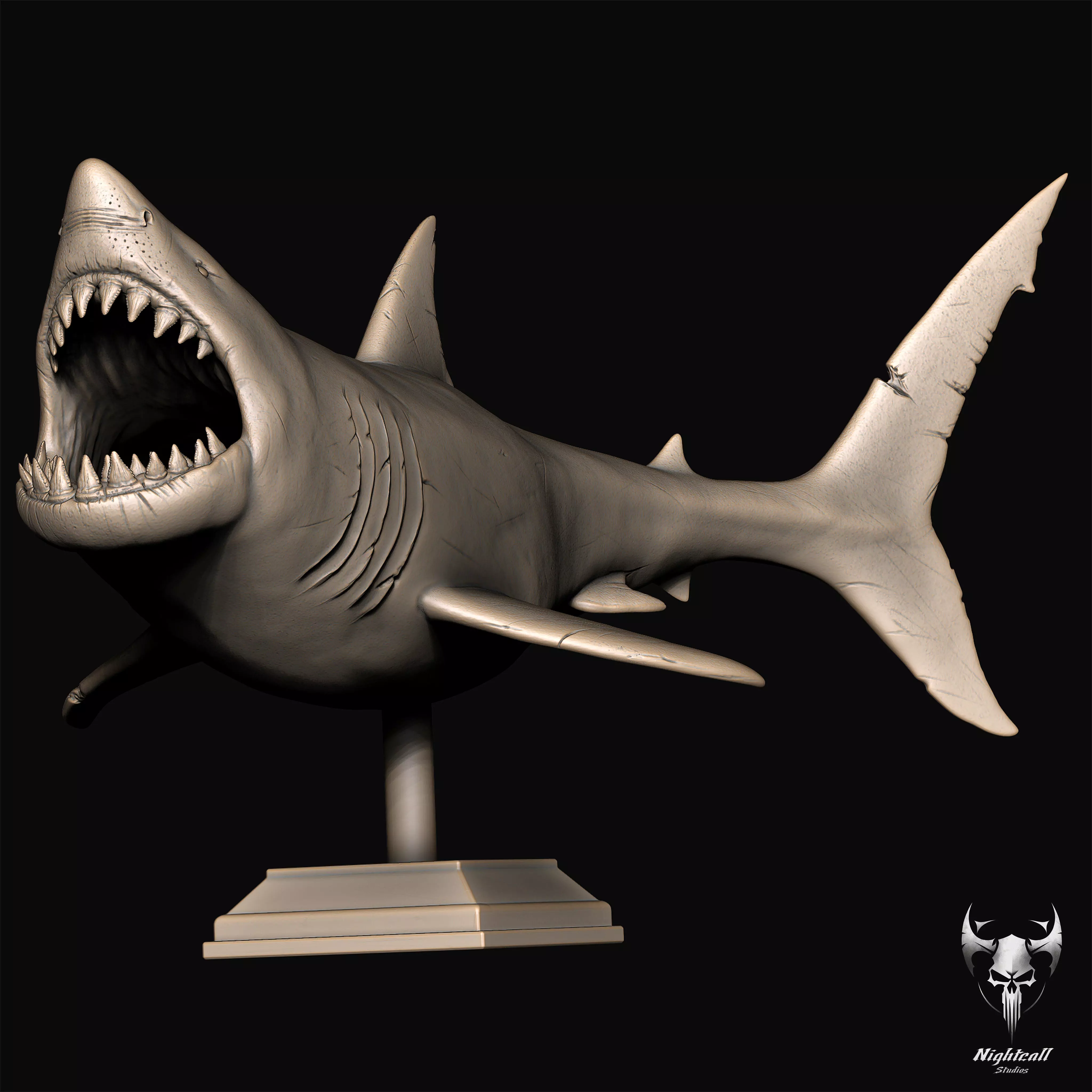 Great White Shark 3D print model_16