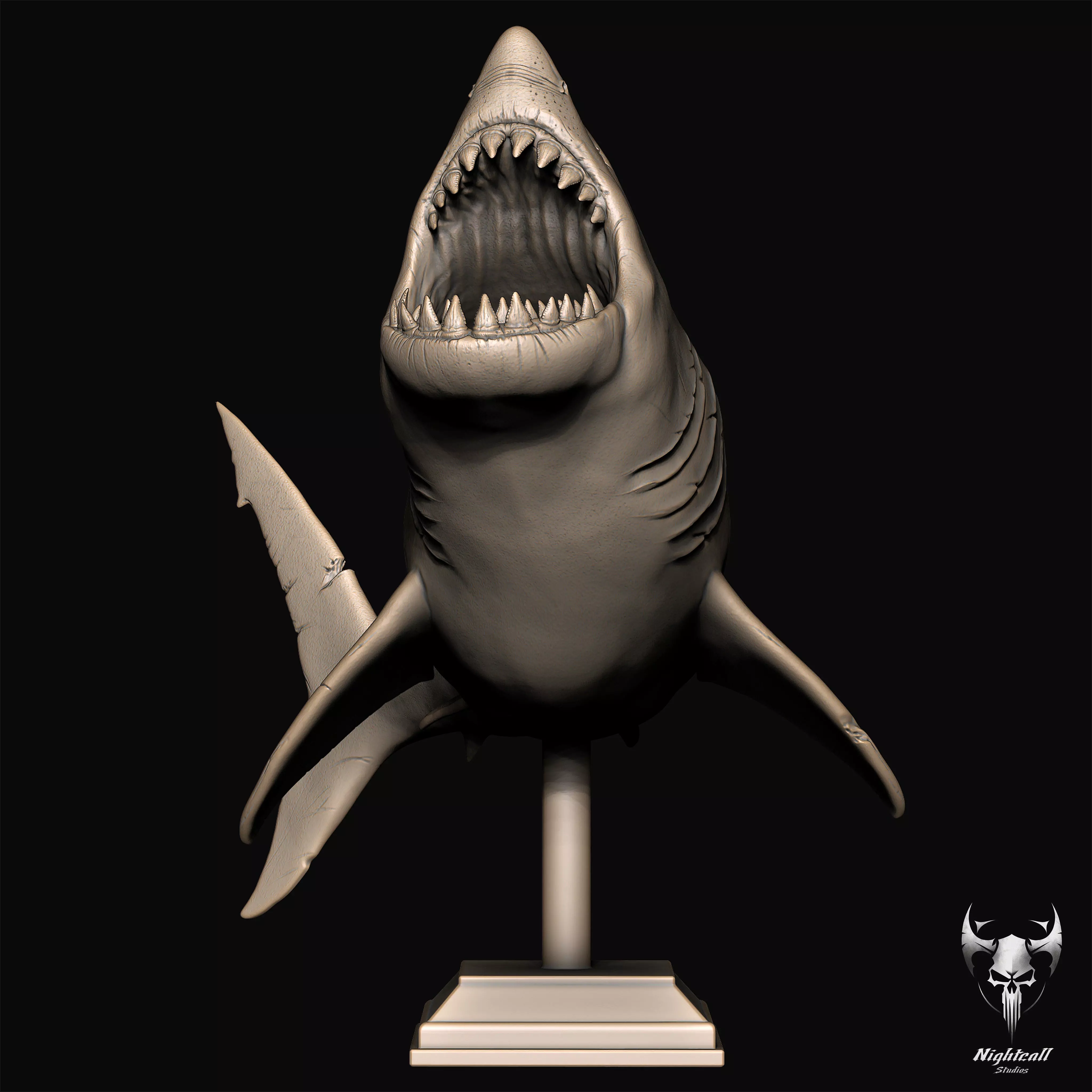 Great White Shark 3D print model_19
