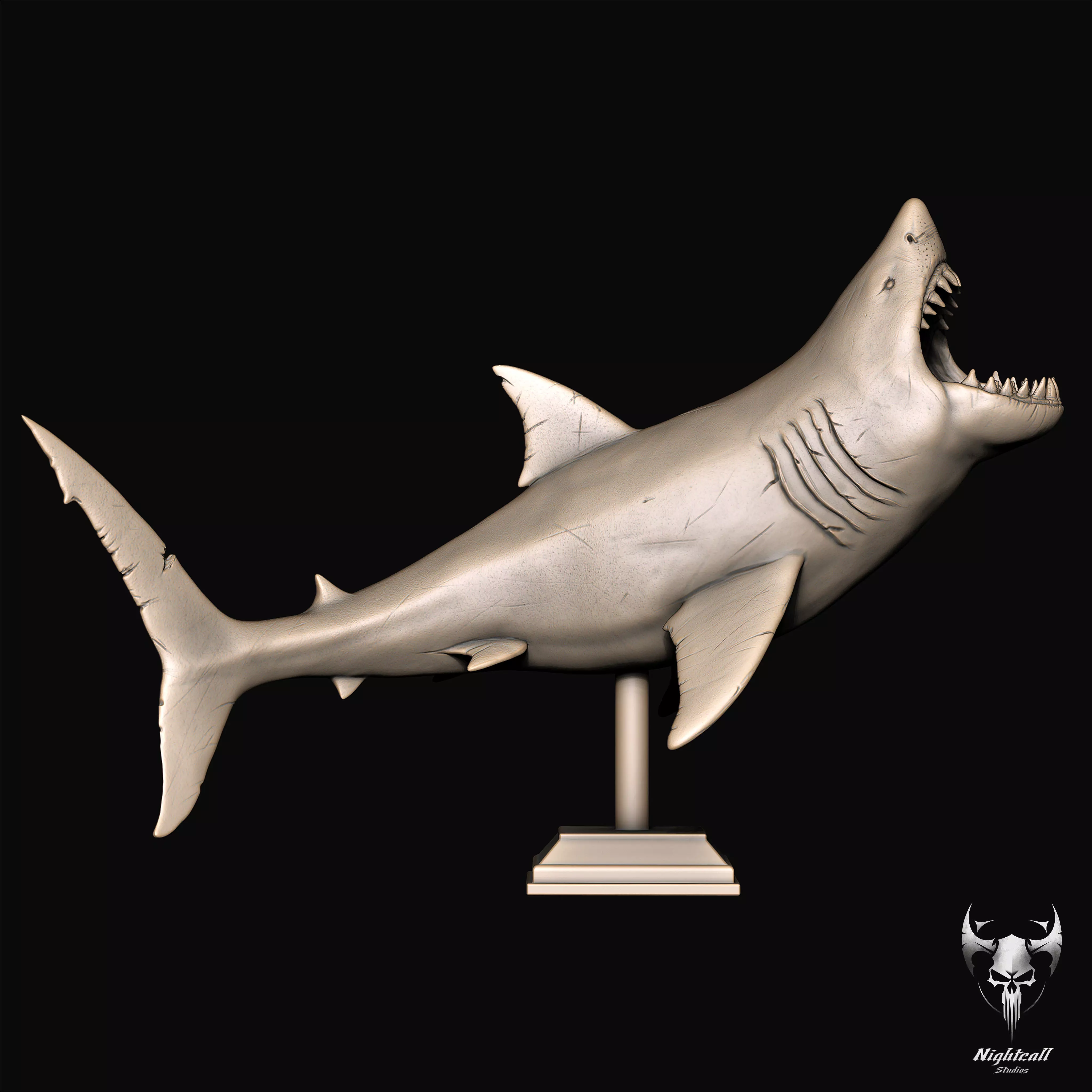 Great White Shark 3D print model_17