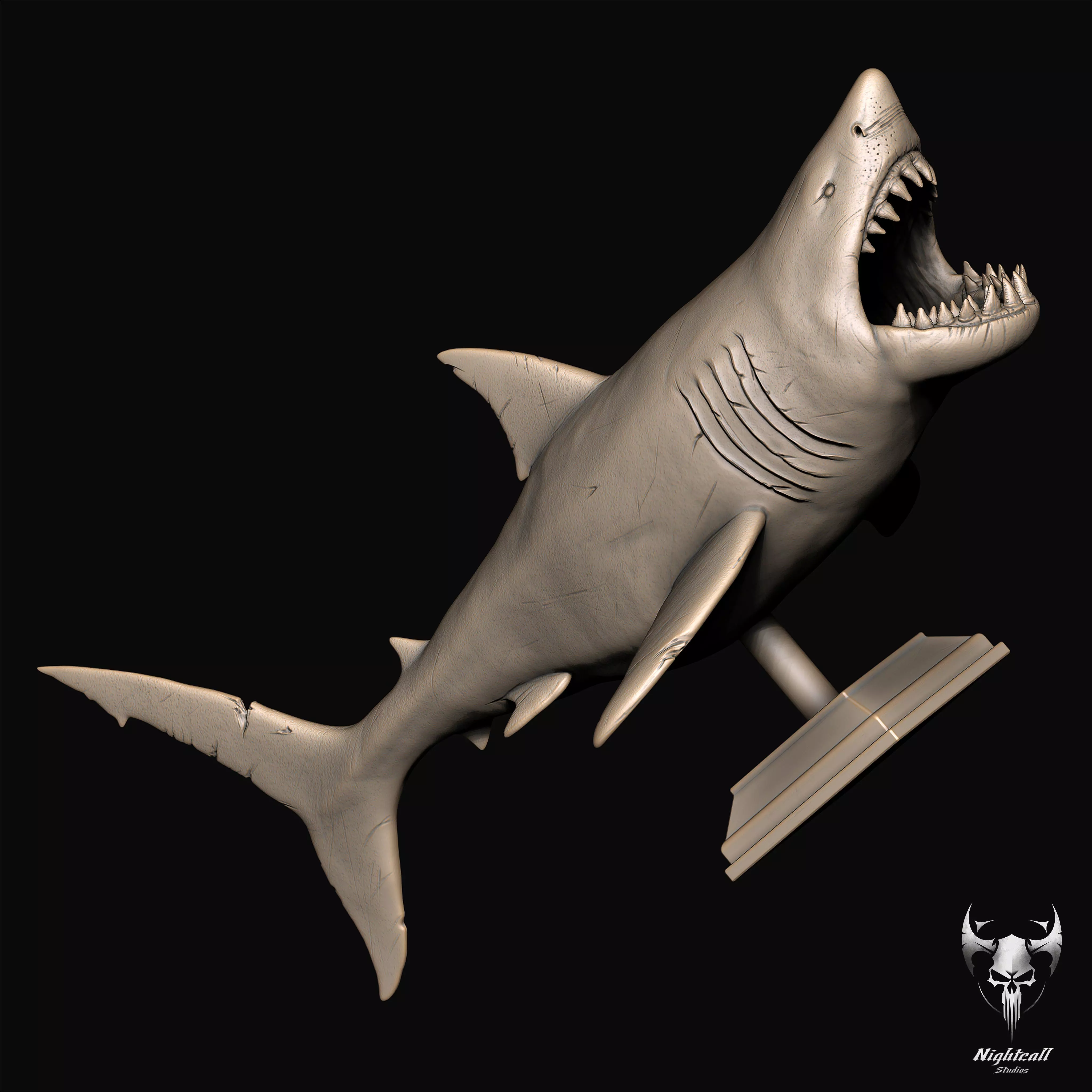 Great White Shark 3D print model_11