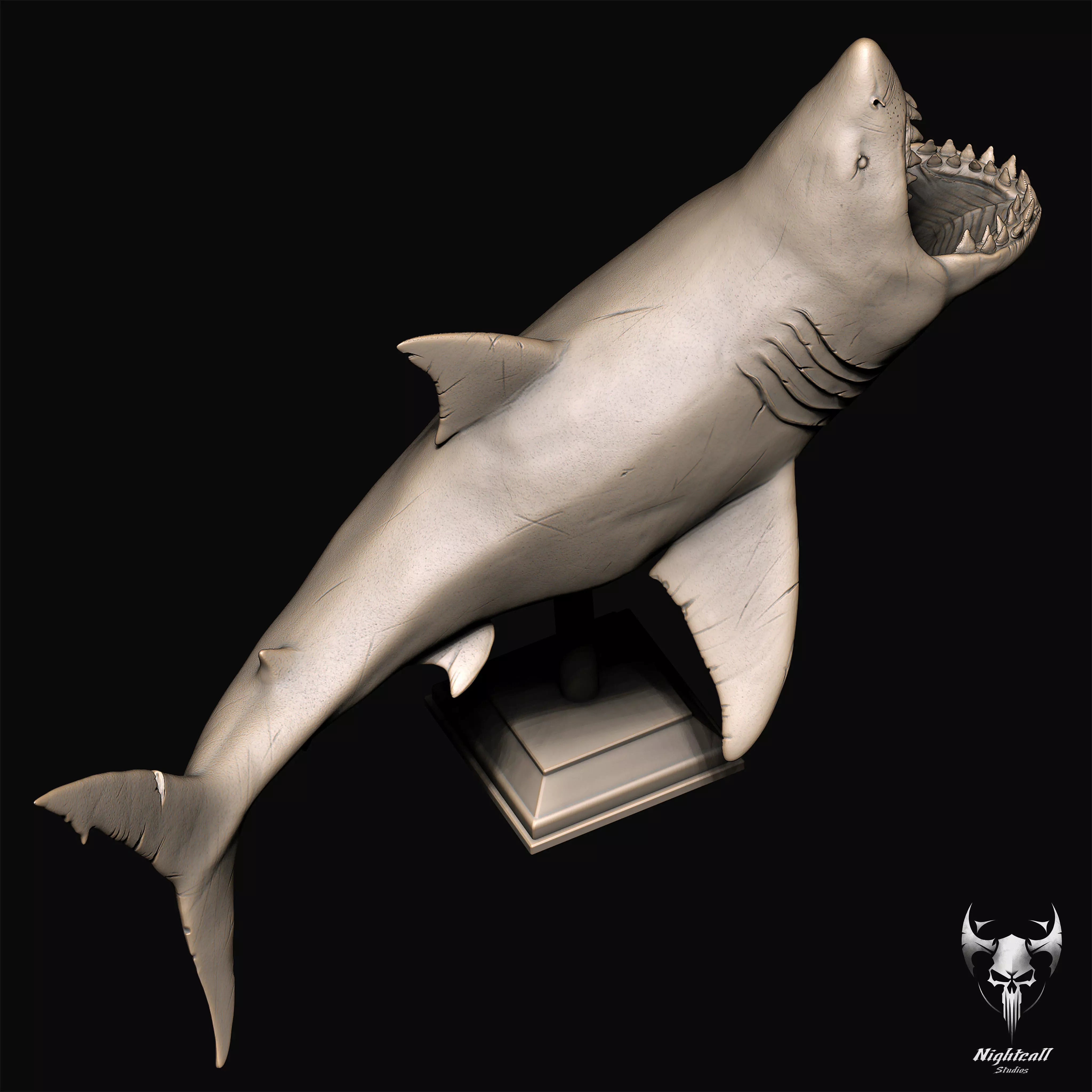 Great White Shark 3D print model_6