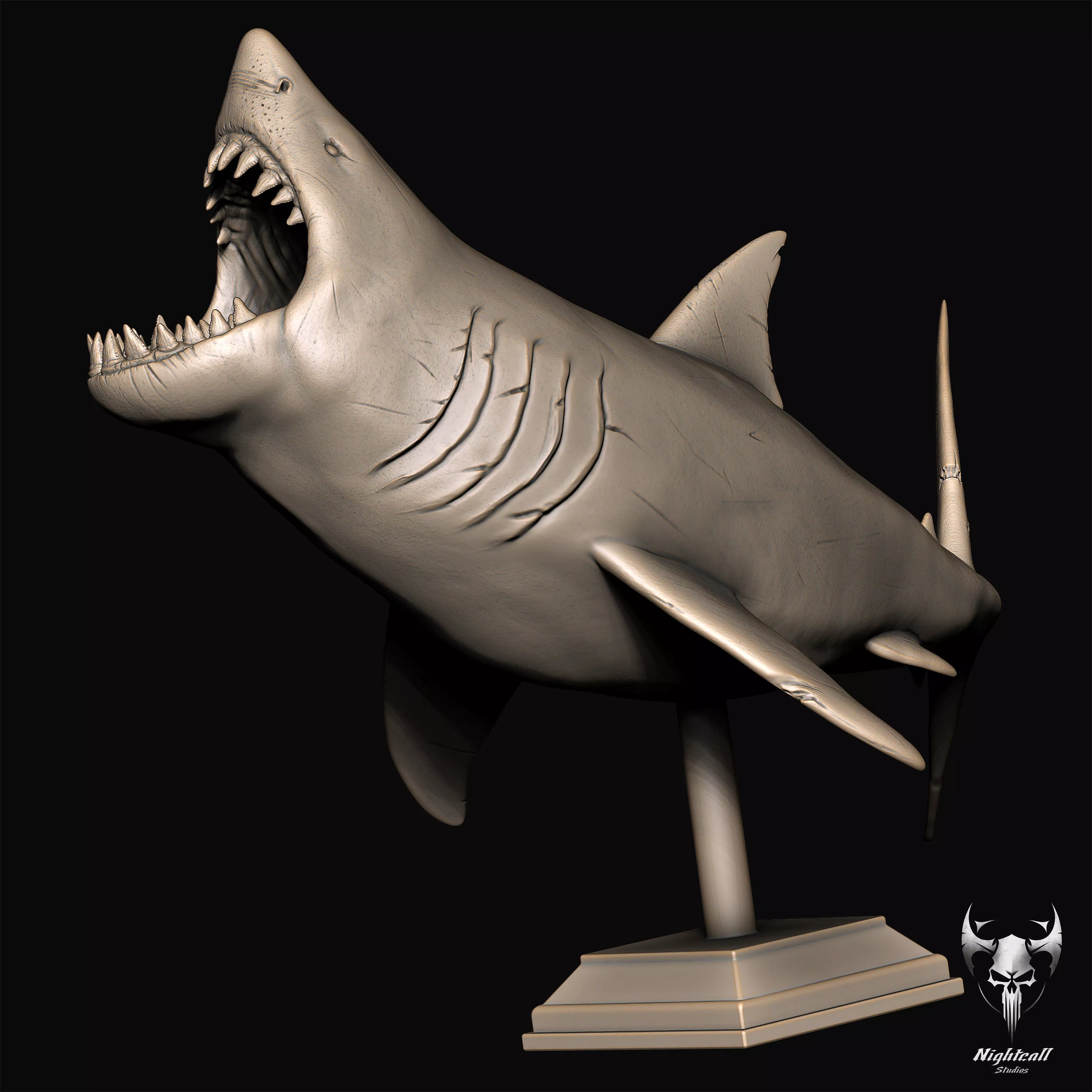 Great White Shark 3D print model_2