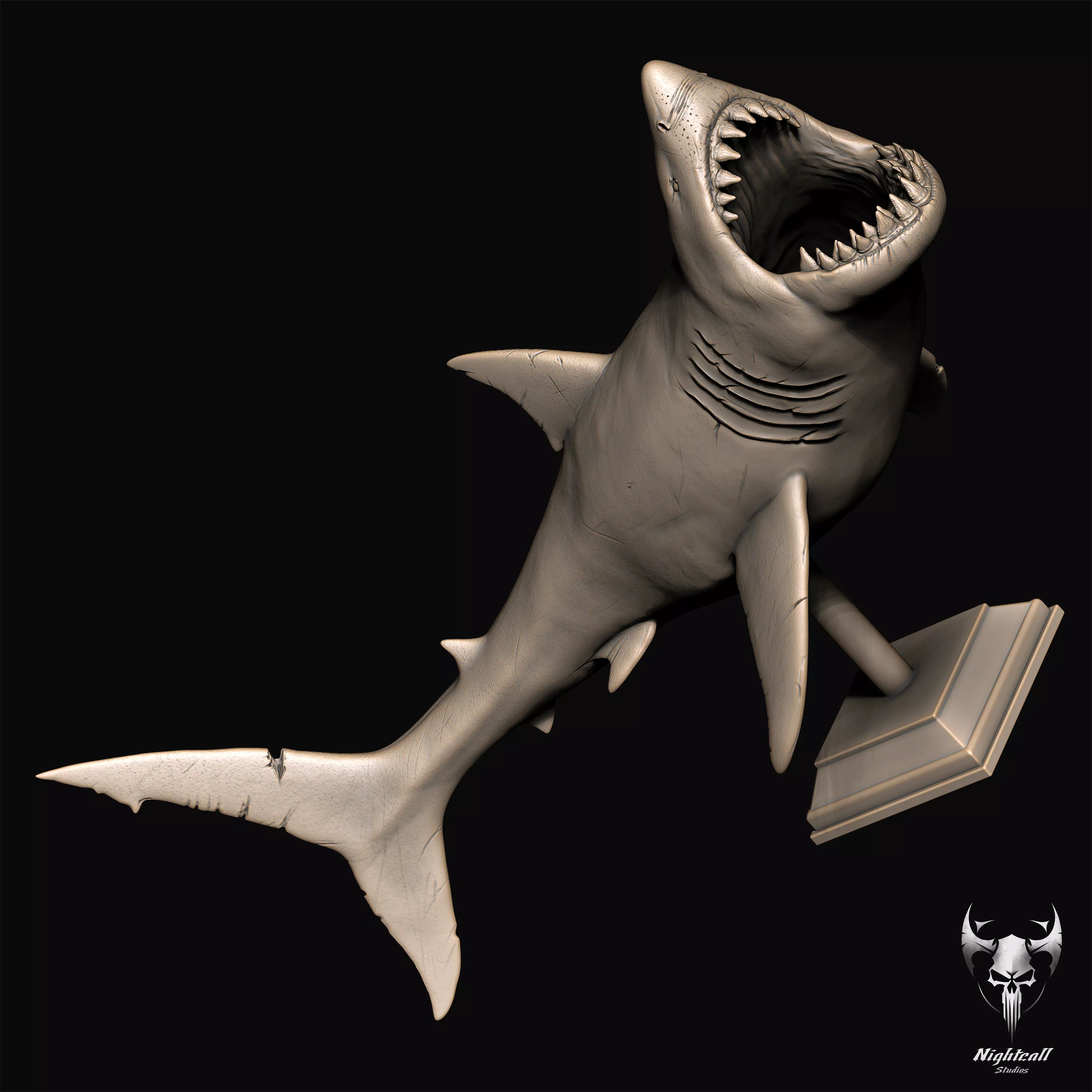 Great White Shark 3D print model_7